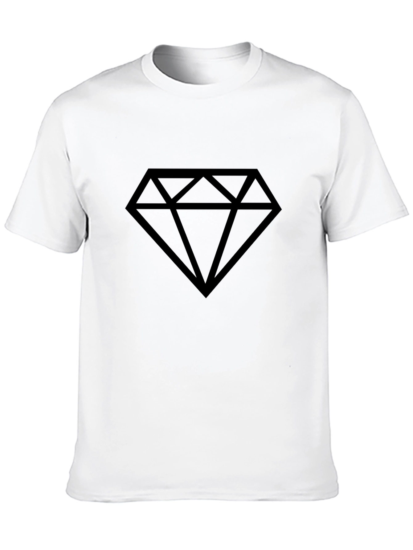Diamond Graphic Black T-Shirt - Stylish Casual Wear