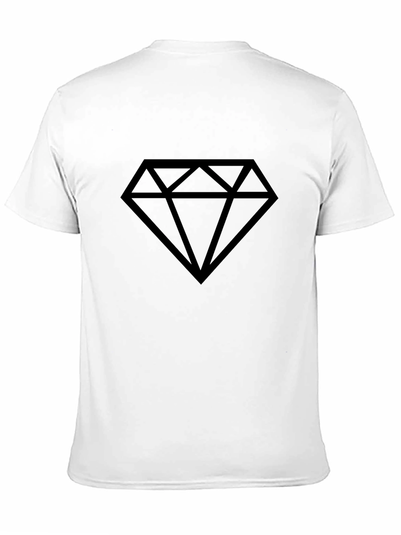 Diamond Graphic Black T-Shirt - Stylish Casual Wear