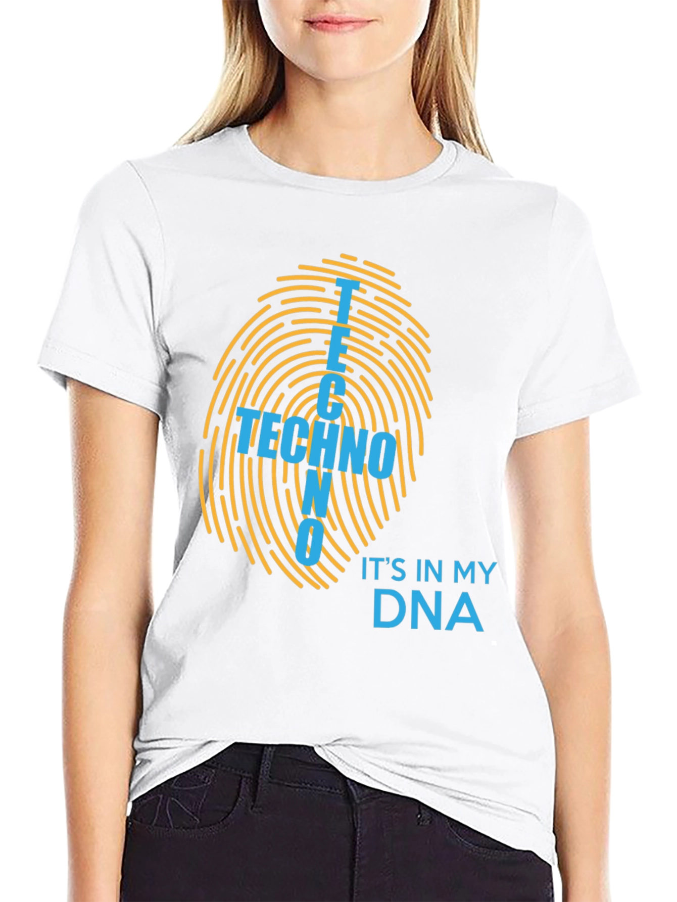 Techno DNA Fingerprint T-Shirt - Music Lover Tee
