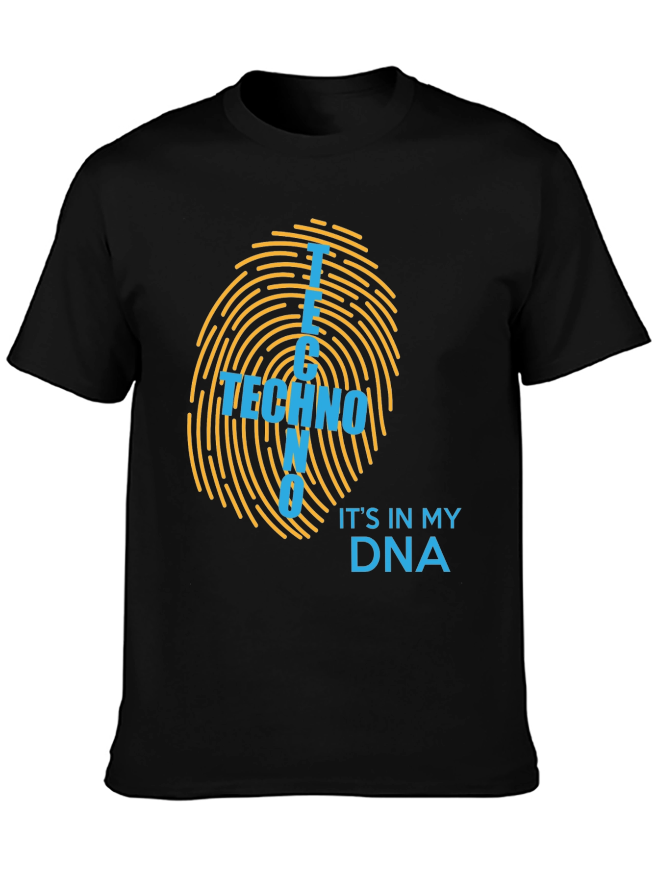 Techno DNA Fingerprint T-Shirt - Music Lover Tee