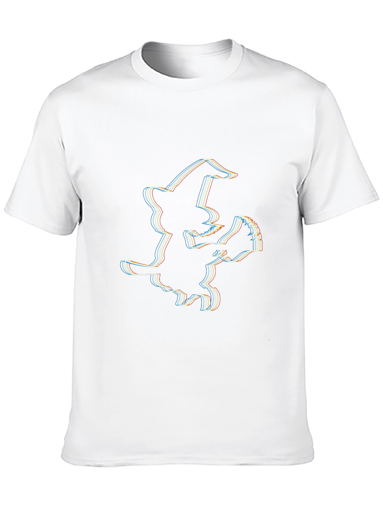 Retro Witch Graphic Tee - Halloween Apparel