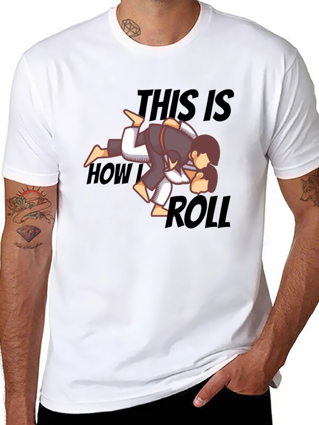 BJJ This Is How We Roll Graphic T-Shirt