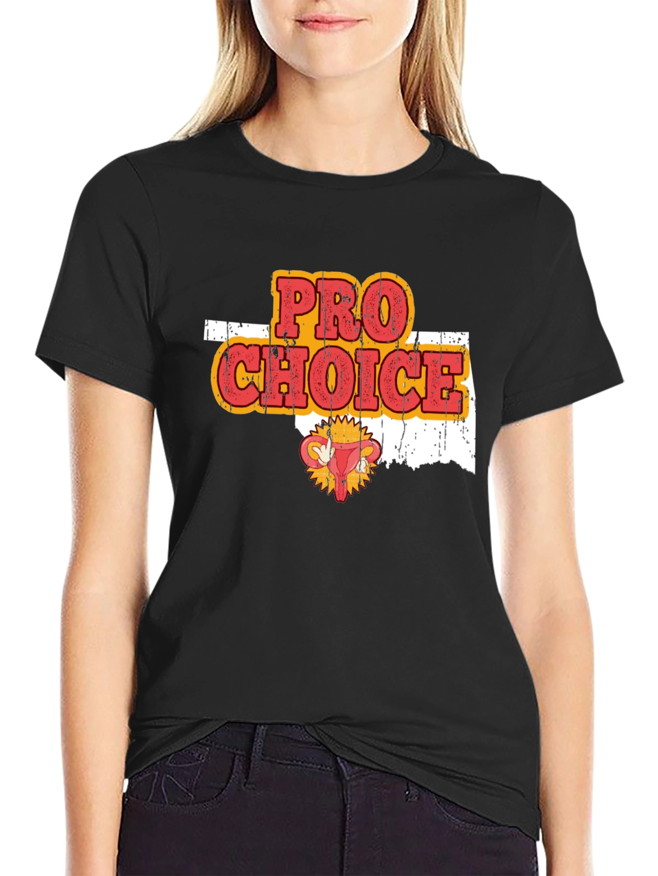 Pro Choice Oklahoma Uterus T-Shirt