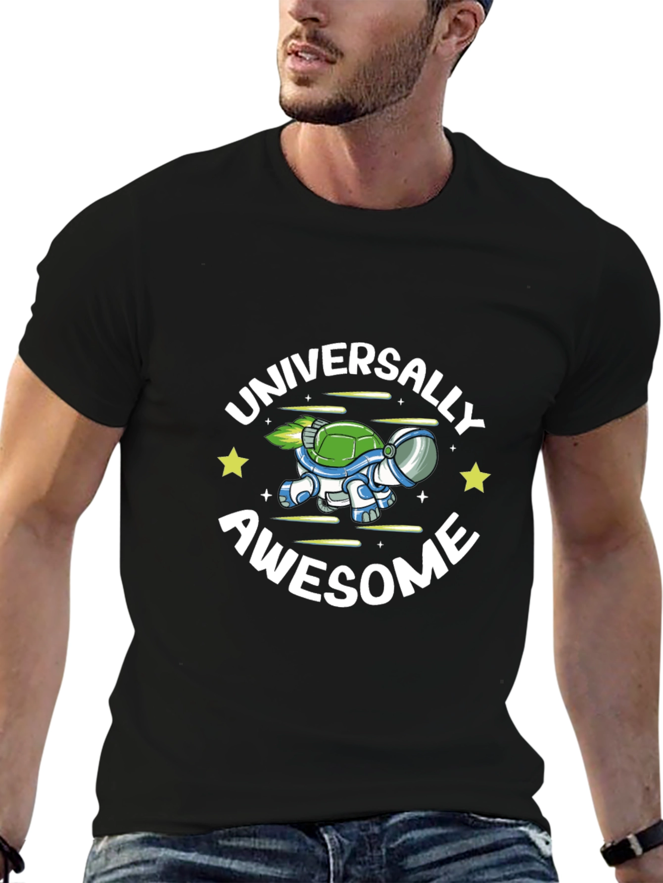 Universally Awesome Turtle Space T-Shirt