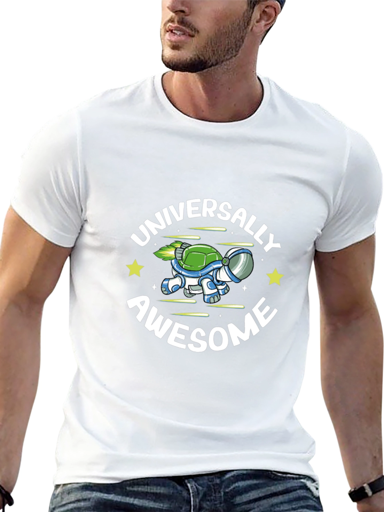 Universally Awesome Turtle Space T-Shirt