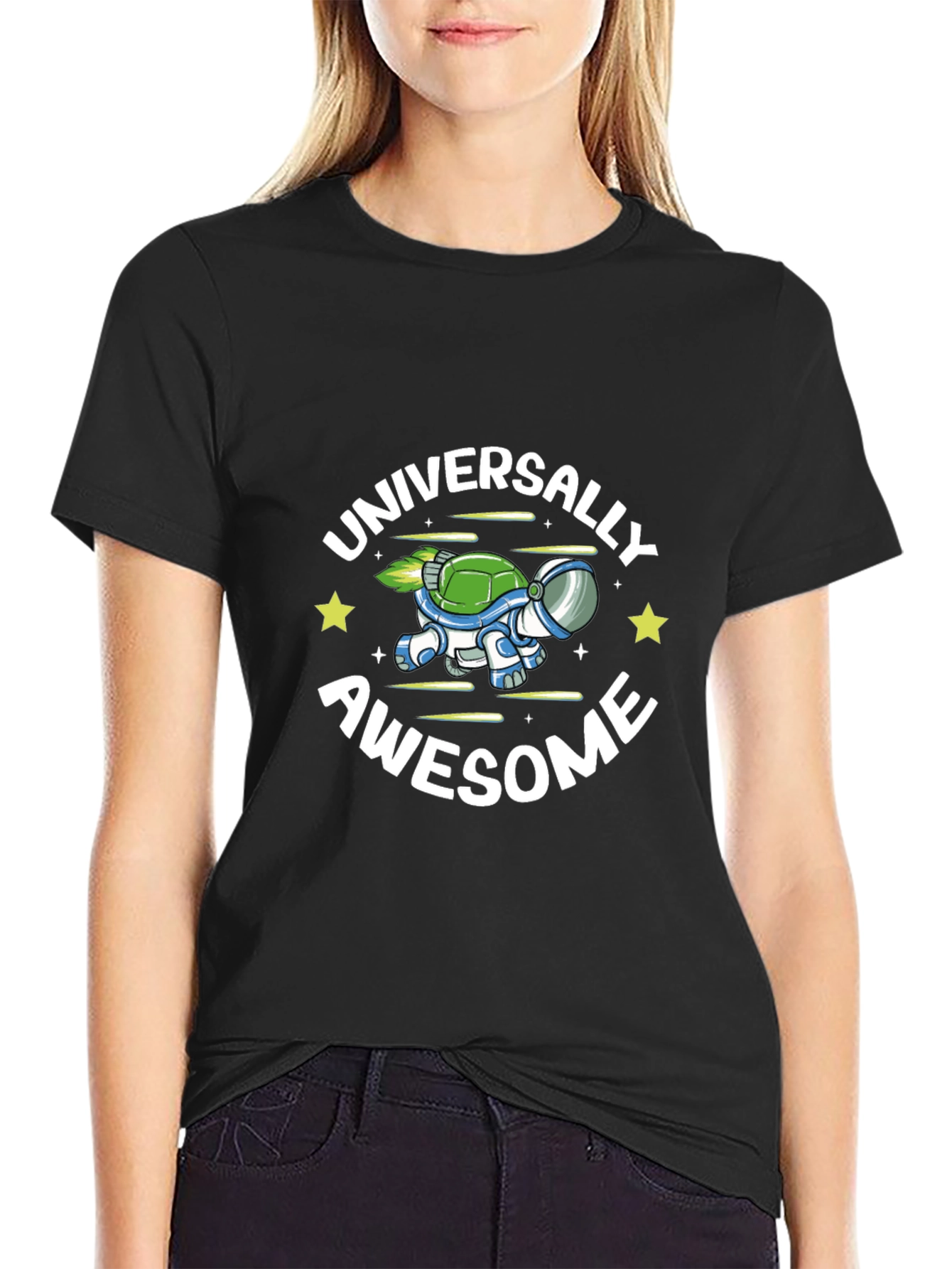 Universally Awesome Turtle Space T-Shirt