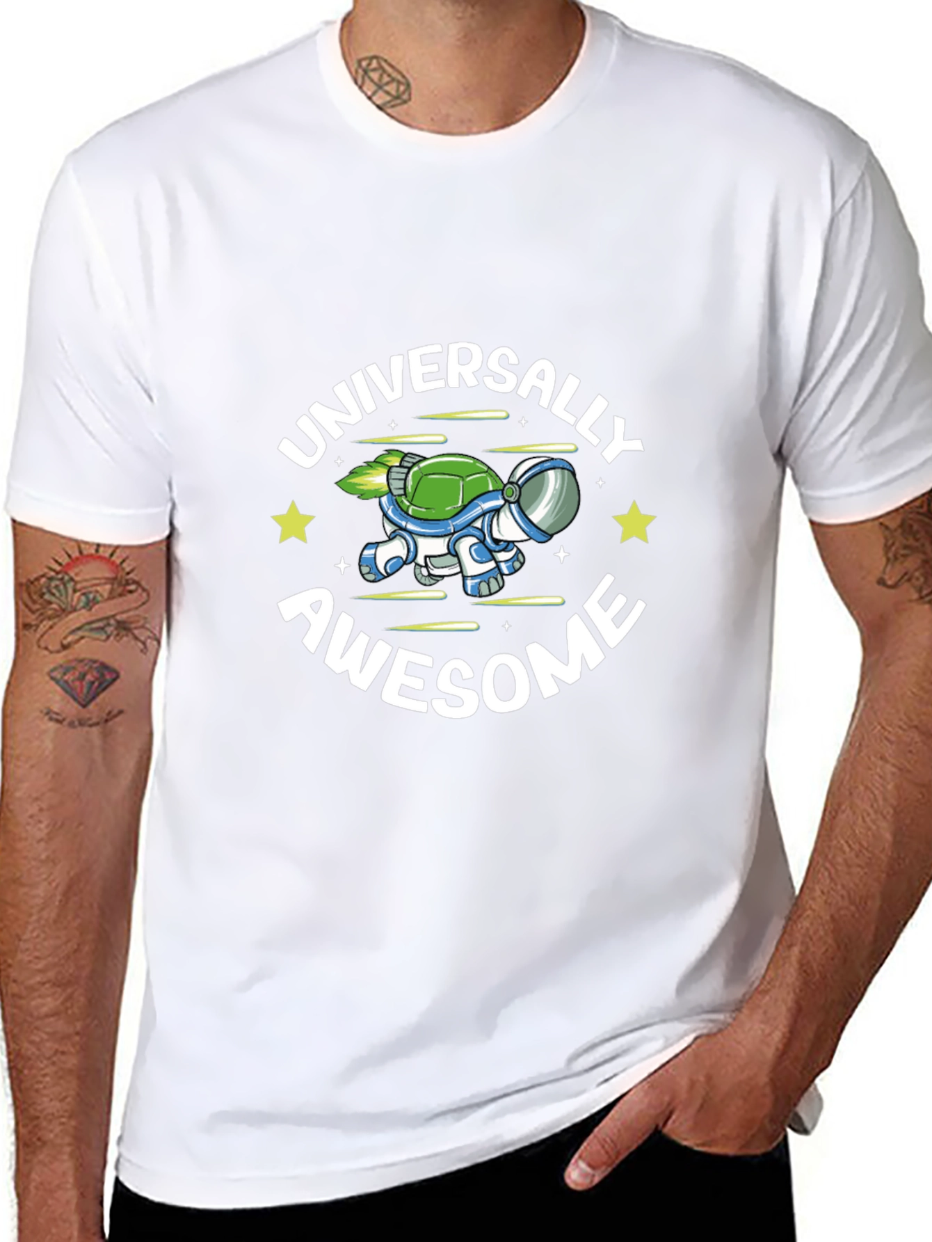 Universally Awesome Turtle Space T-Shirt