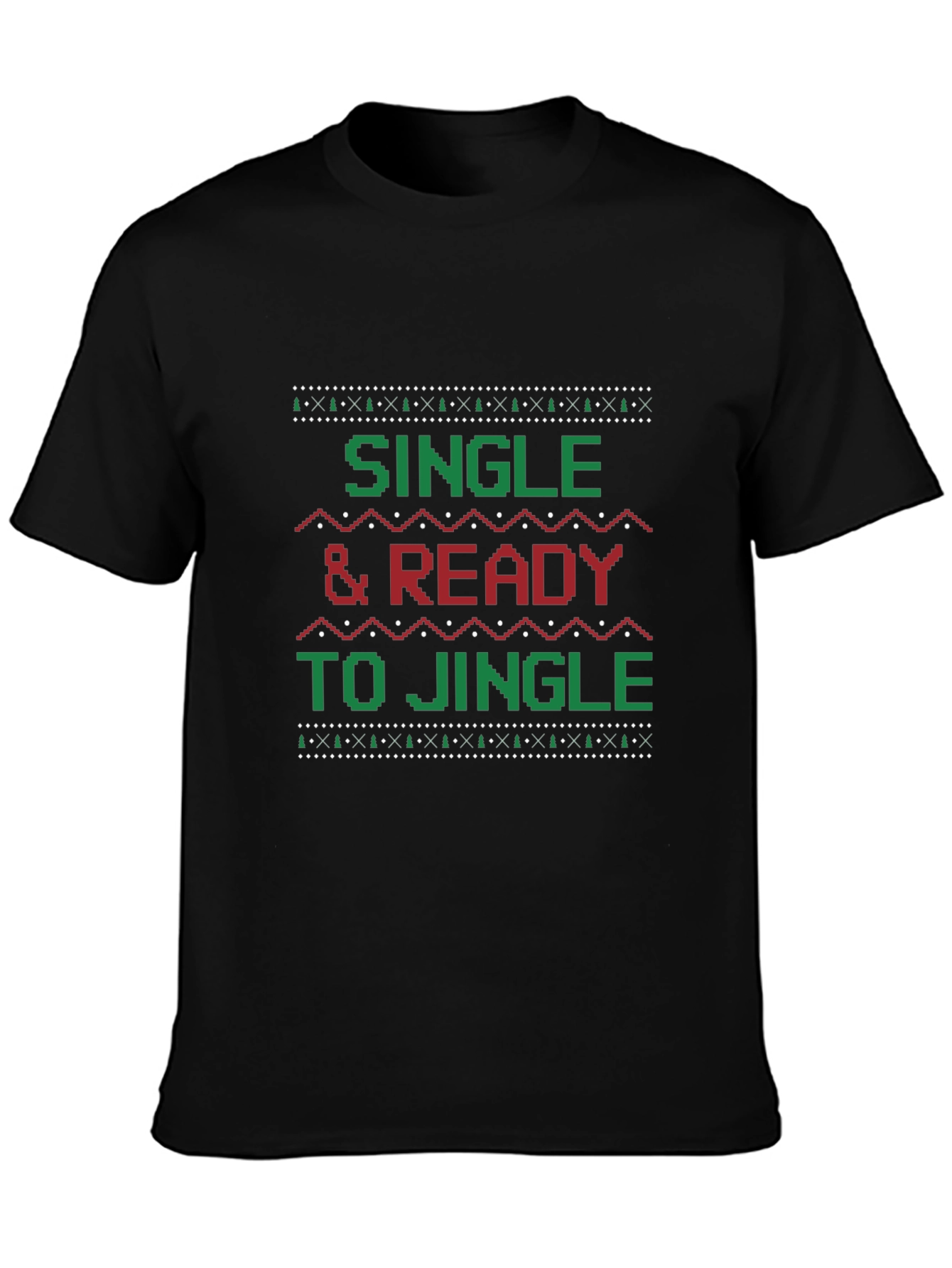 Single & Ready to Jingle Graphic Holiday T-Shirt