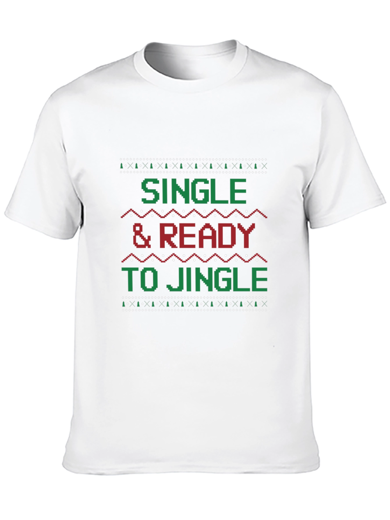 Single & Ready to Jingle Graphic Holiday T-Shirt