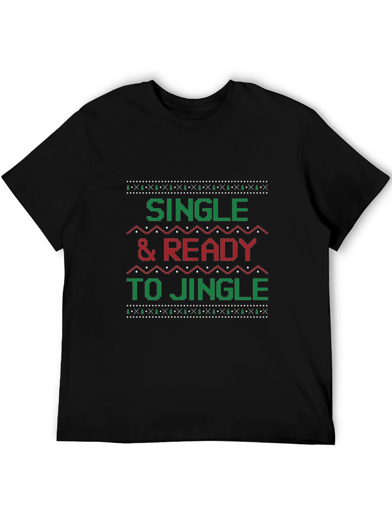 Single & Ready to Jingle Graphic Holiday T-Shirt