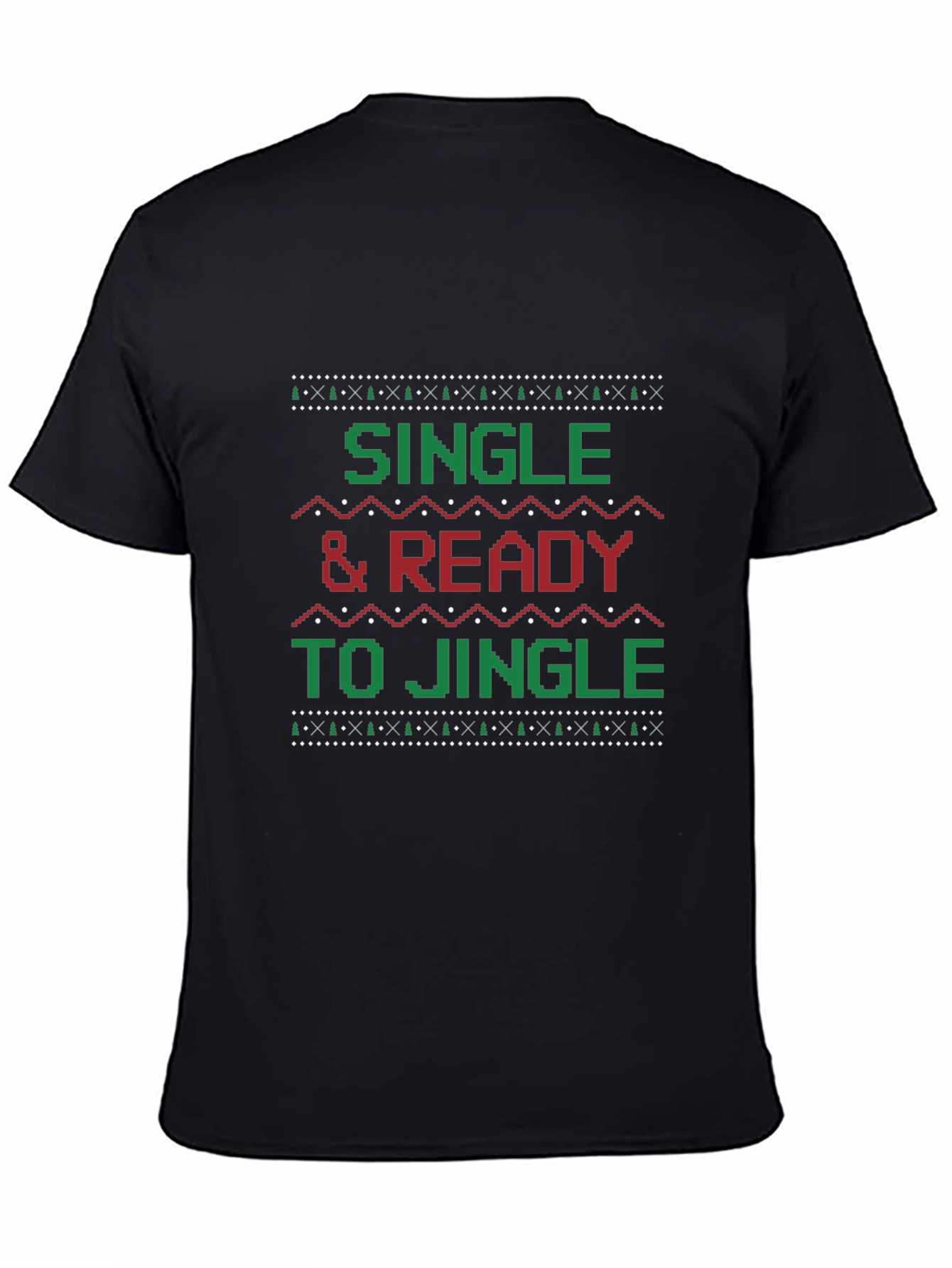 Single & Ready to Jingle Graphic Holiday T-Shirt