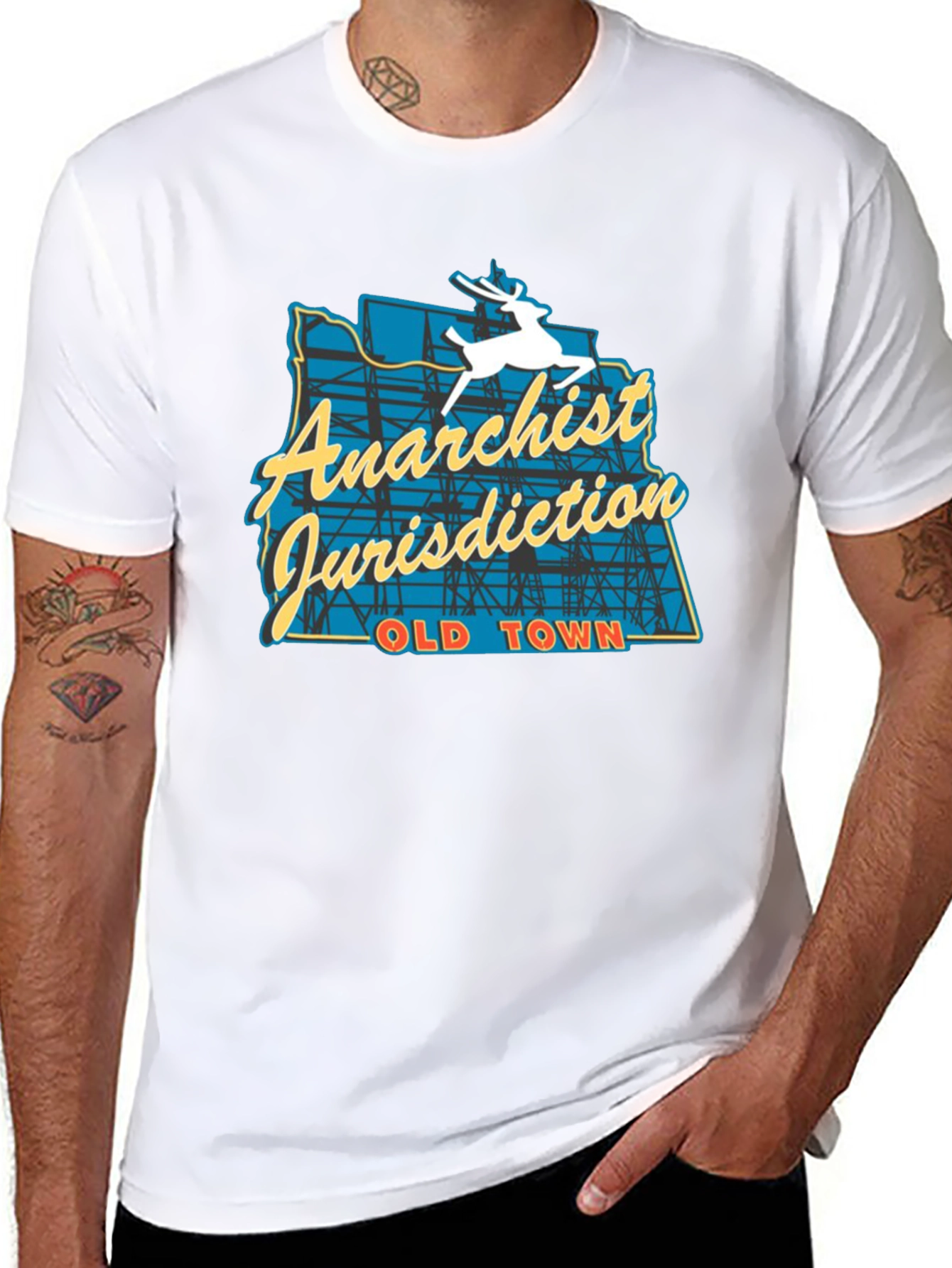 Anarchist Jurisdiction T-Shirt - Old Town Inspired Design