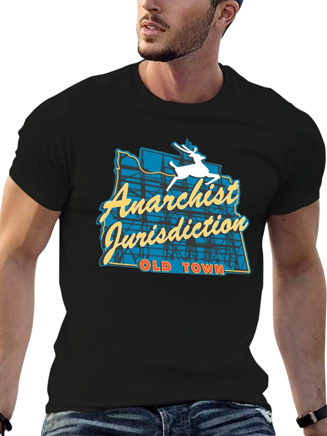 Anarchist Jurisdiction T-Shirt - Old Town Inspired Design