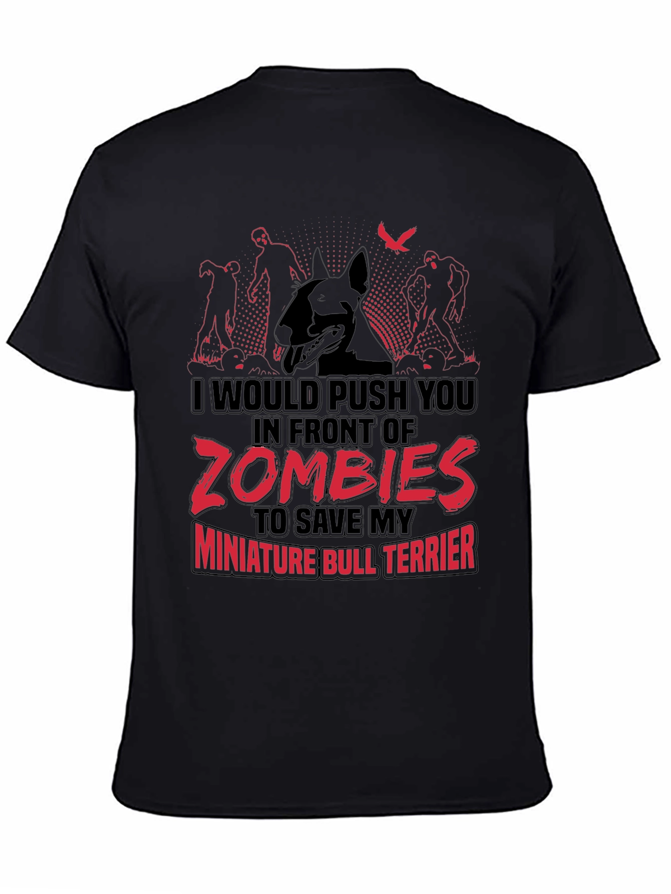Zombie Miniature Bull Terrier T-Shirt