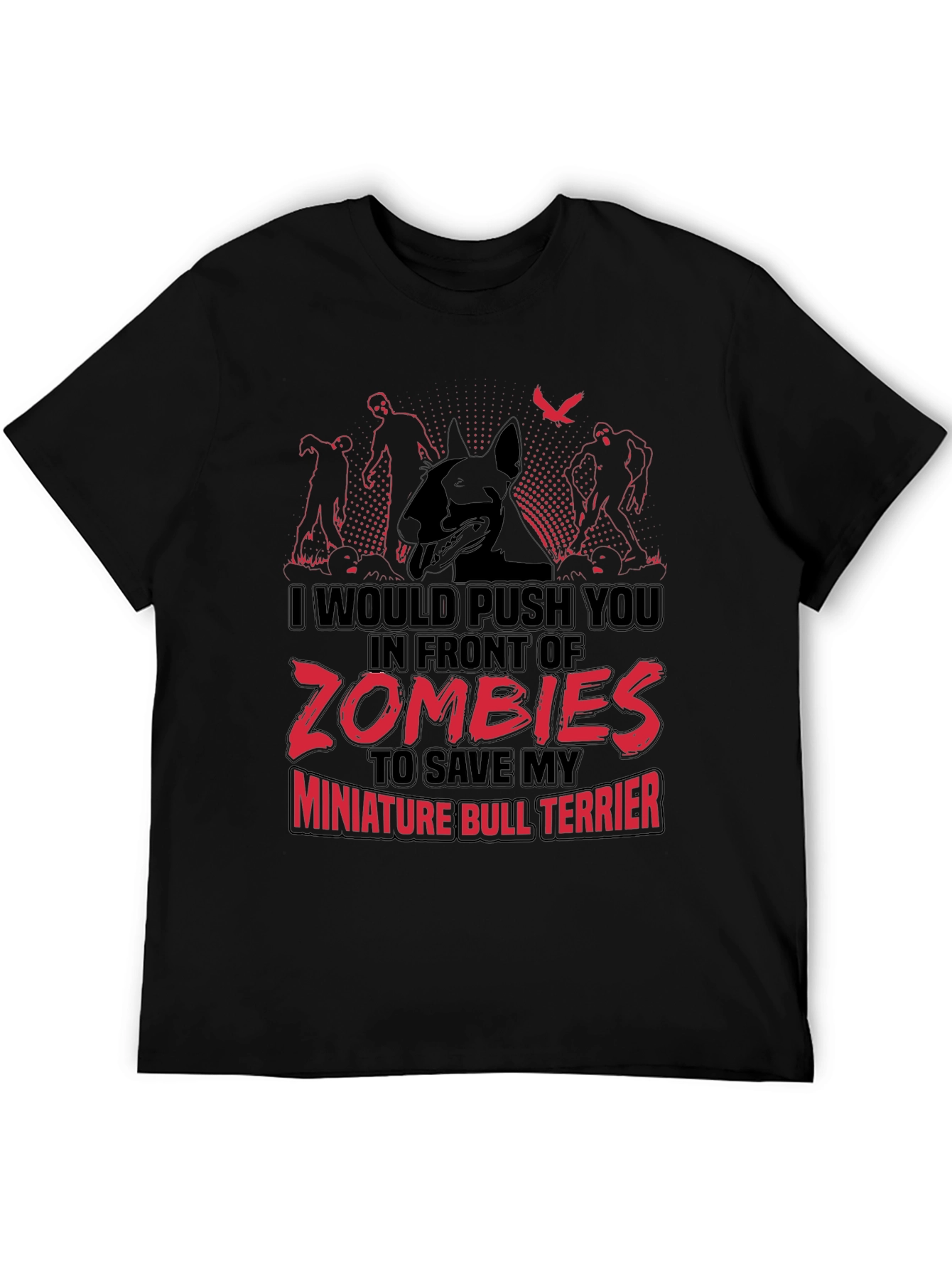 Zombie Miniature Bull Terrier T-Shirt