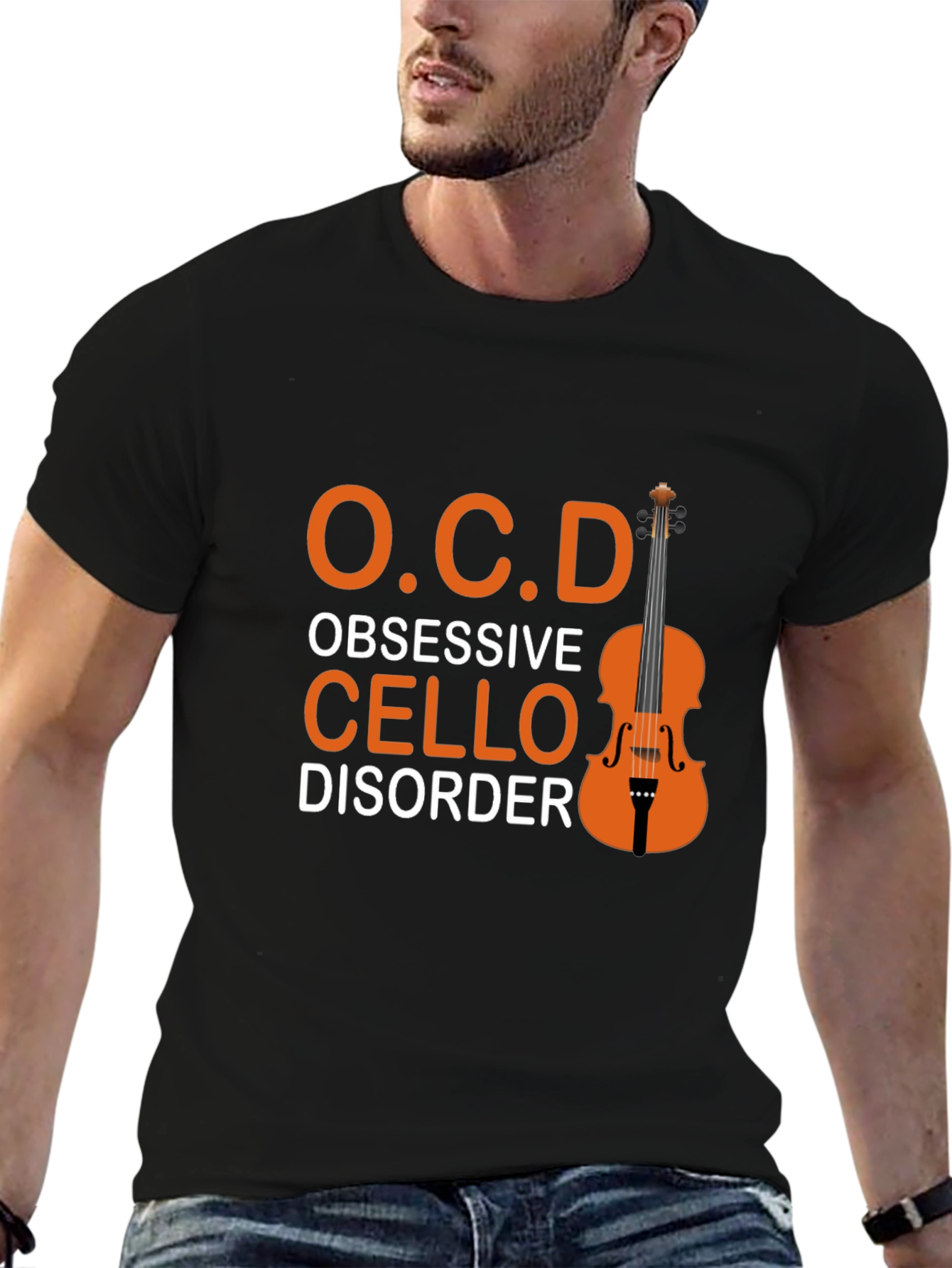 Obsessive Cello Disorder T-Shirt Music Lover Tee