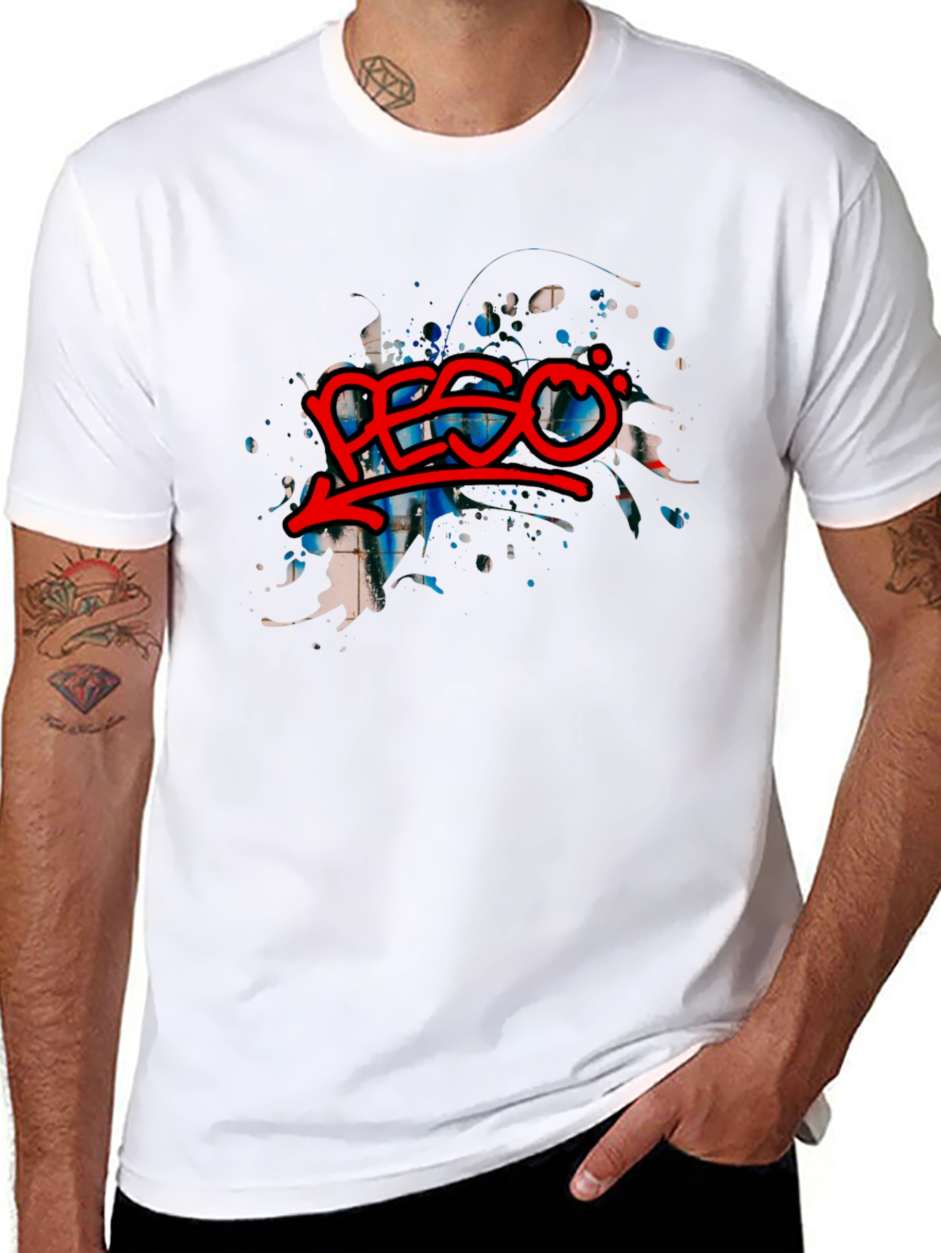 Abstract Graphic Tee - Edgy Streetwear