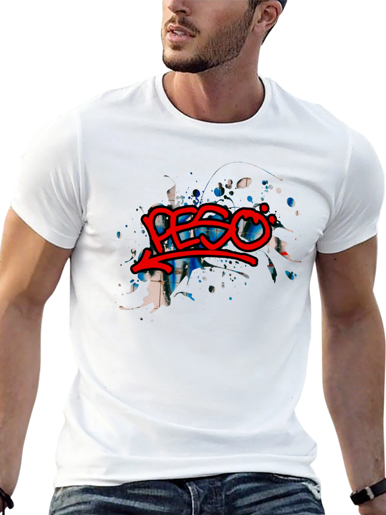 Abstract Graphic Tee - Edgy Streetwear
