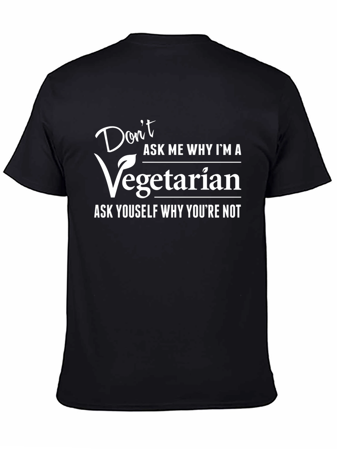 Vegetarian Statement Graphic Tee - Bold & Comfortable