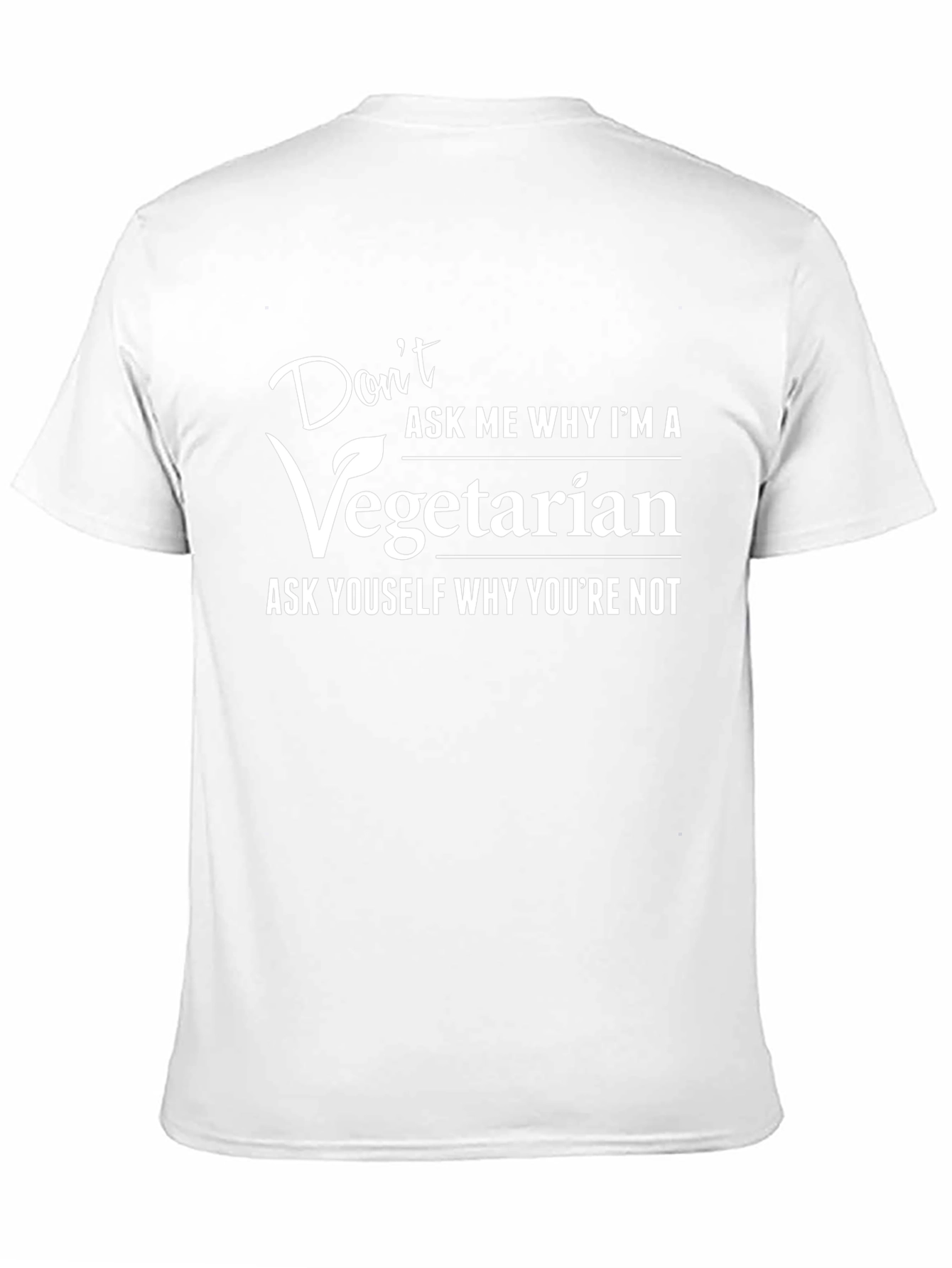 Vegetarian Statement Graphic Tee - Bold & Comfortable