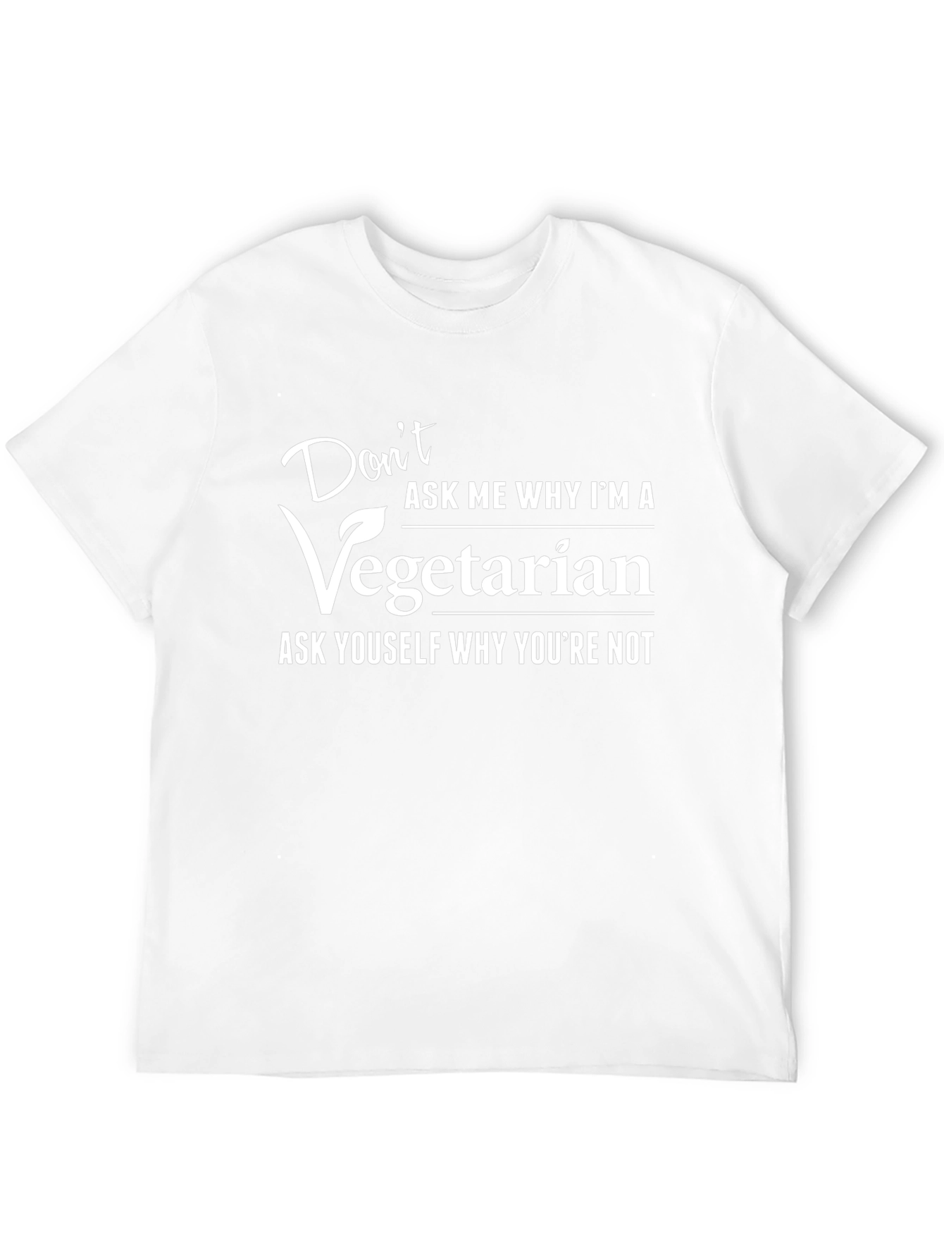 Vegetarian Statement Graphic Tee - Bold & Comfortable
