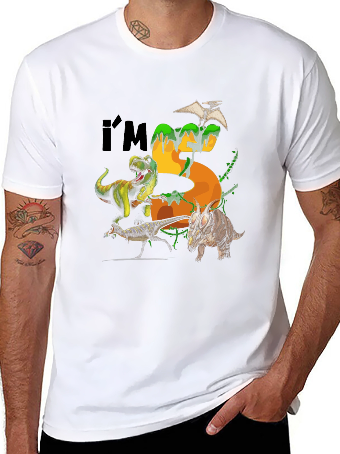Dinosaur 5th Birthday T-Shirt