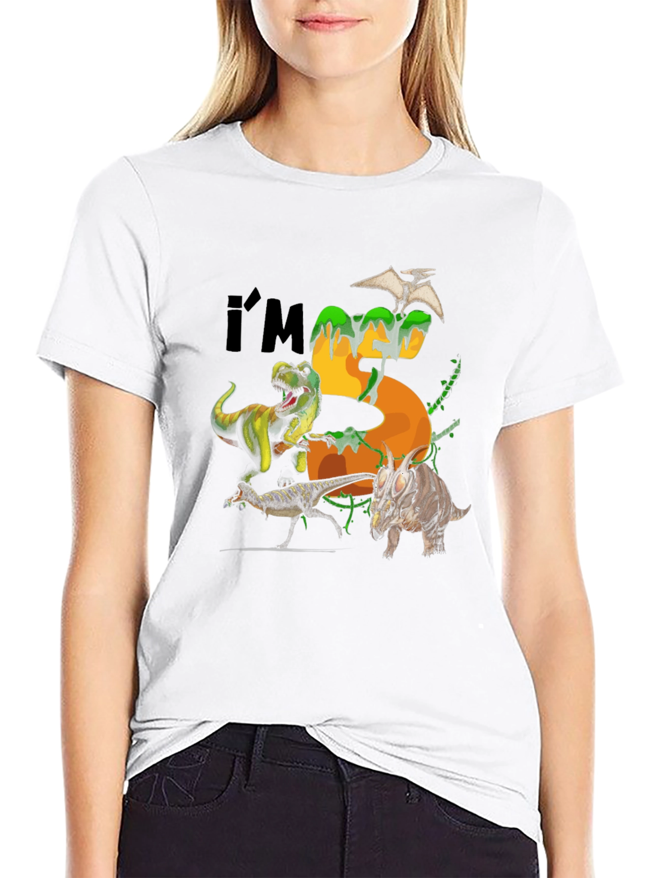 Dinosaur 5th Birthday T-Shirt