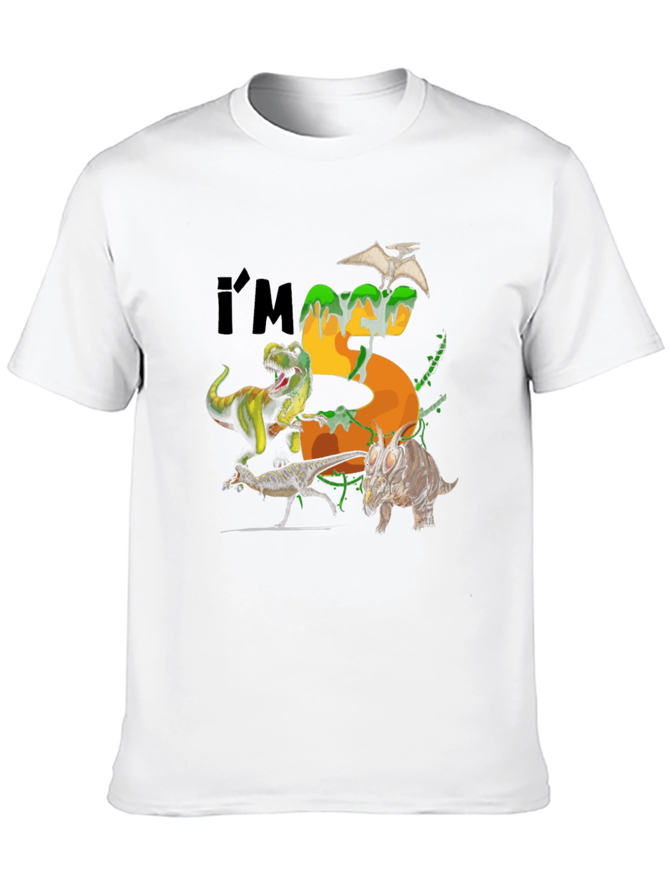 Dinosaur 5th Birthday T-Shirt