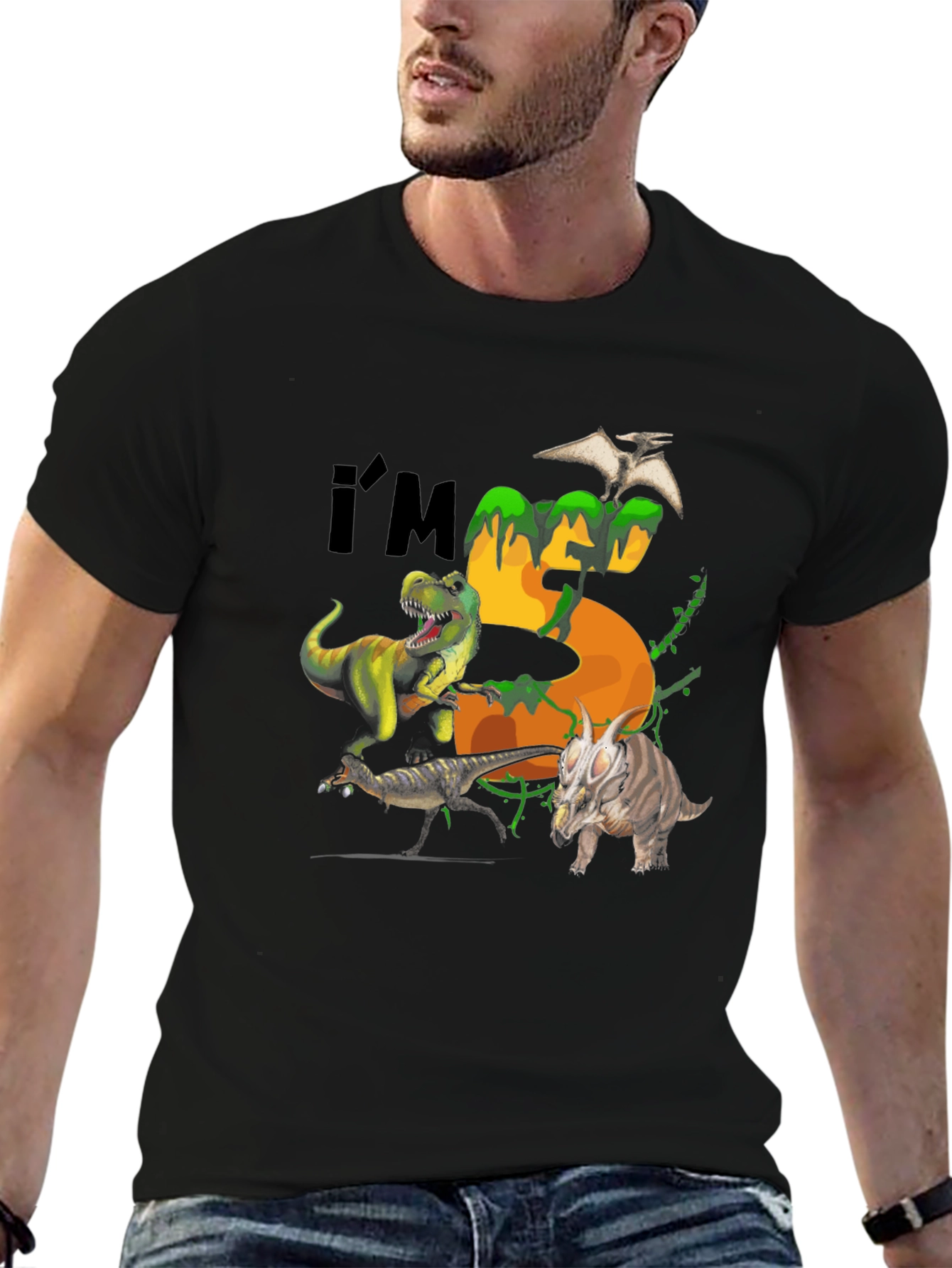 Dinosaur 5th Birthday T-Shirt