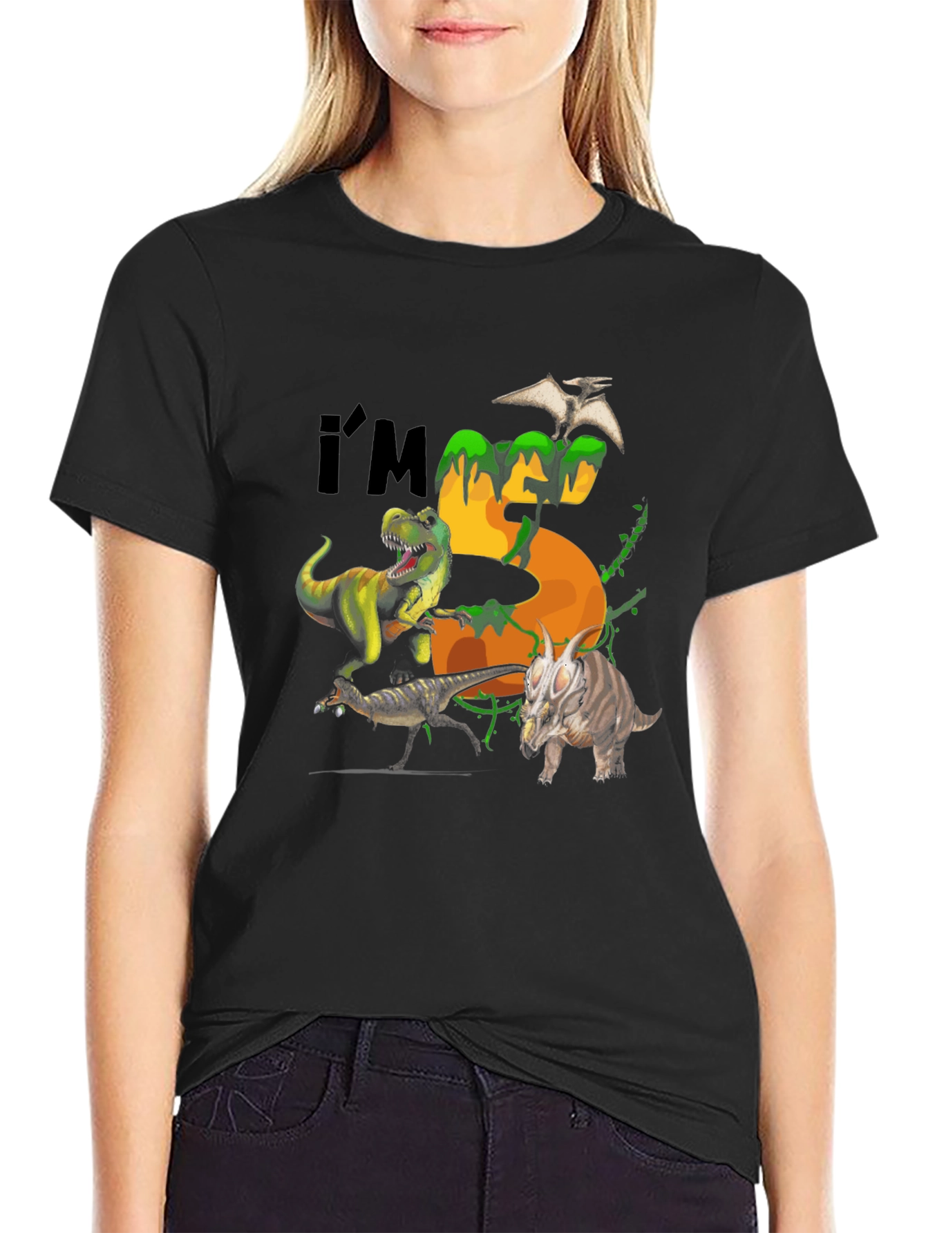 Dinosaur 5th Birthday T-Shirt