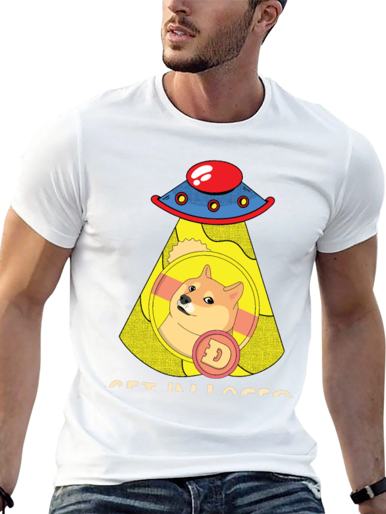 Doge UFO T-Shirt - Get In Losers