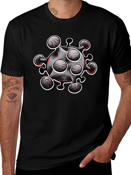 Novelty Virus Graphic T-Shirt - Bold Statement Tee