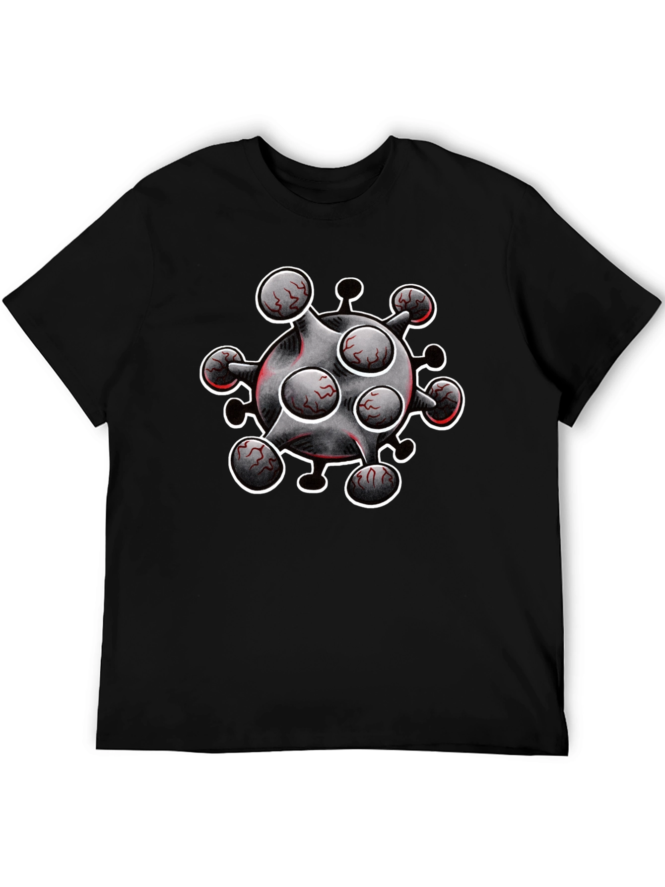 Novelty Virus Graphic T-Shirt - Bold Statement Tee