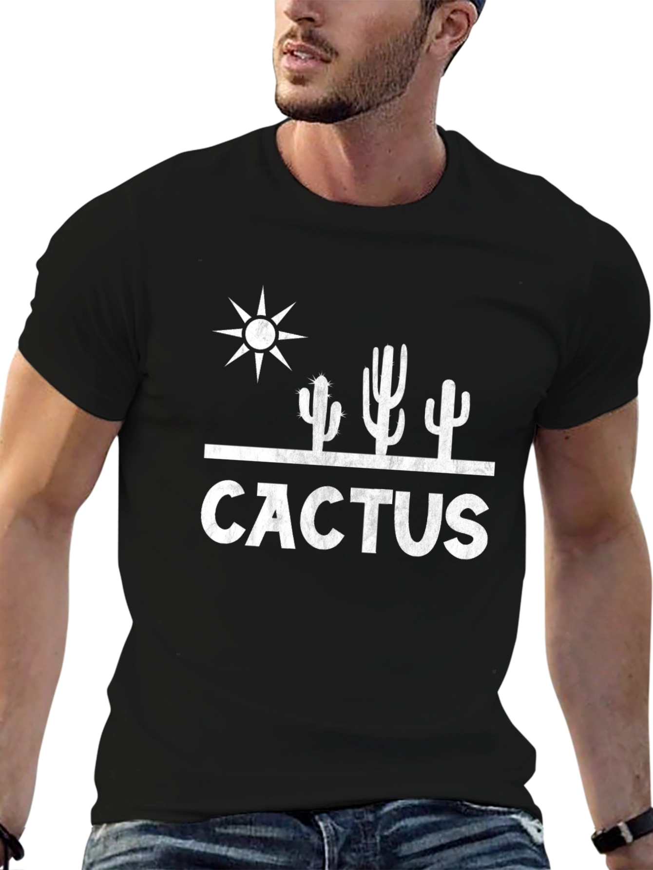 Cactus Graphic T-Shirt - Desert Vibes