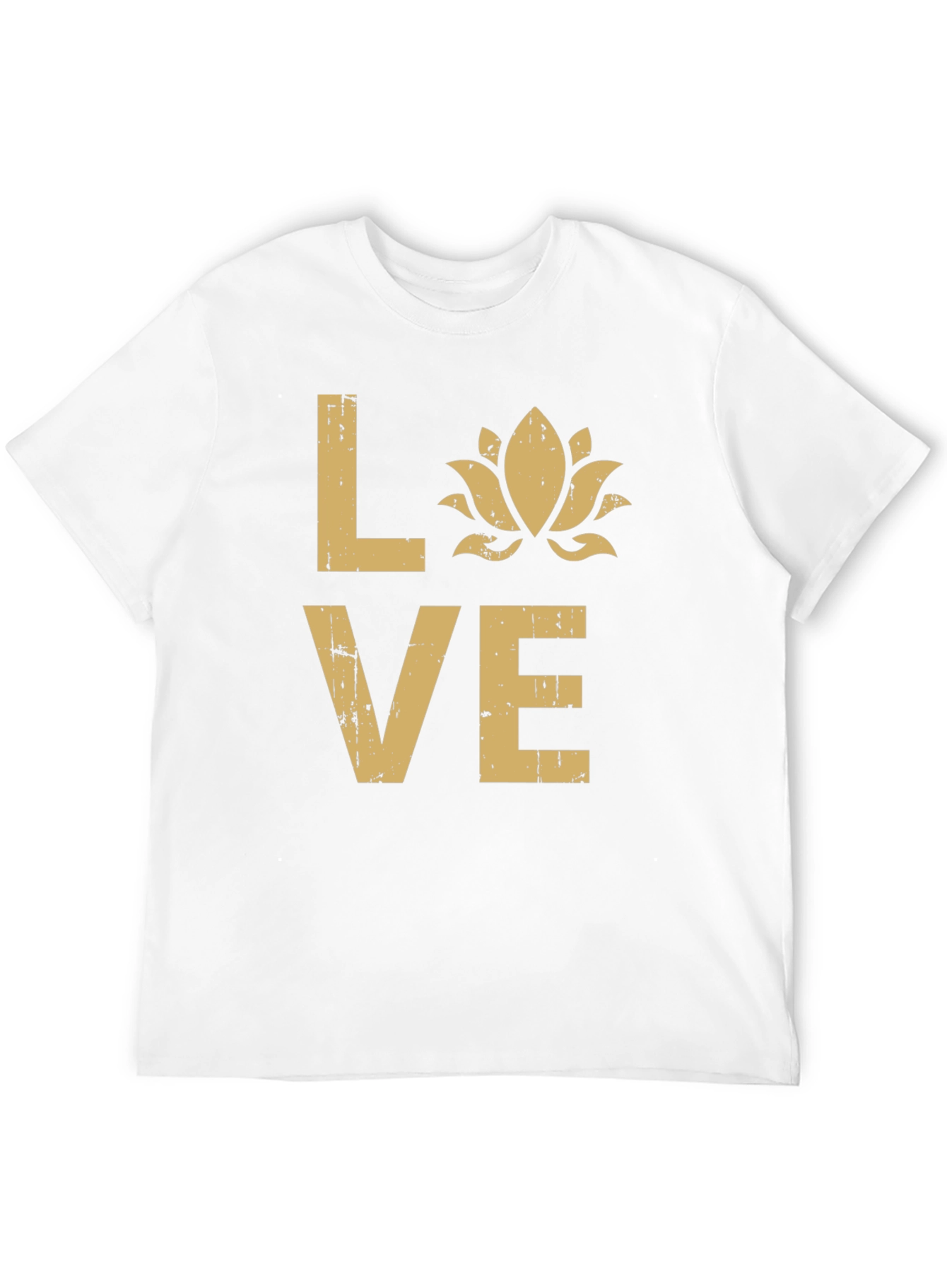 Love Lotus Flower Graphic T-Shirt - Black