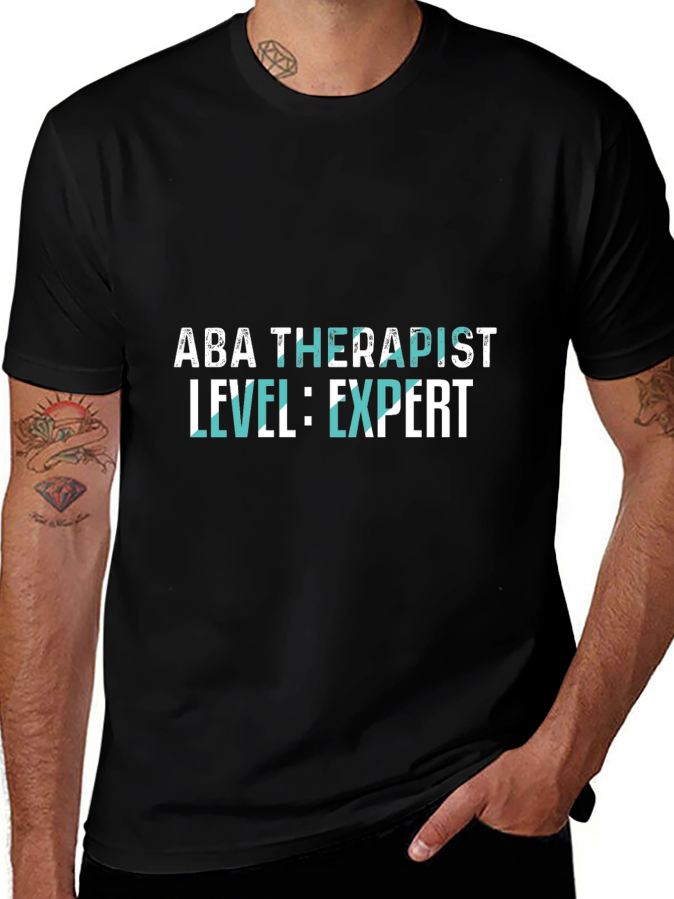 ABA Therapist Expert Level Black T-Shirt