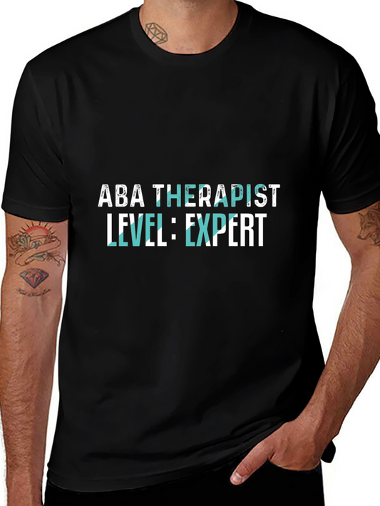 ABA Therapist Expert Level Black T-Shirt