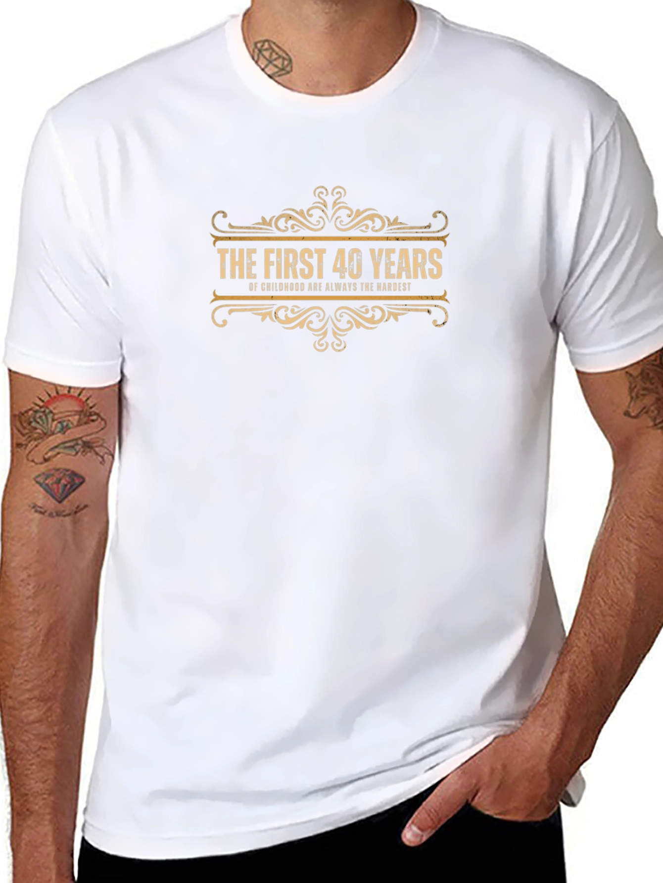 Funny 40th Birthday T-Shirt - Childhood Hardest Years