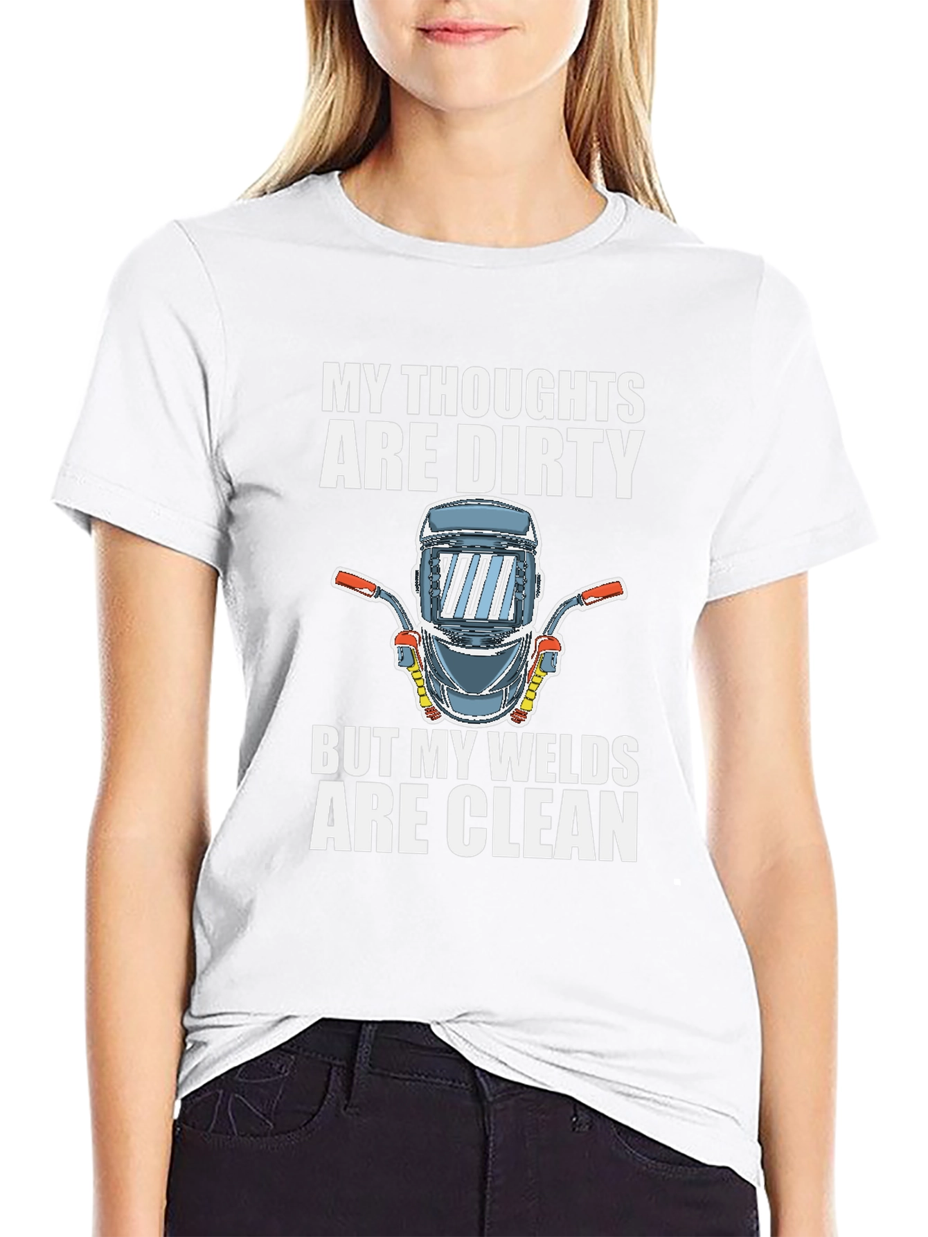 Dirty Thoughts Clean Welds T-Shirt Funny Welder Tee