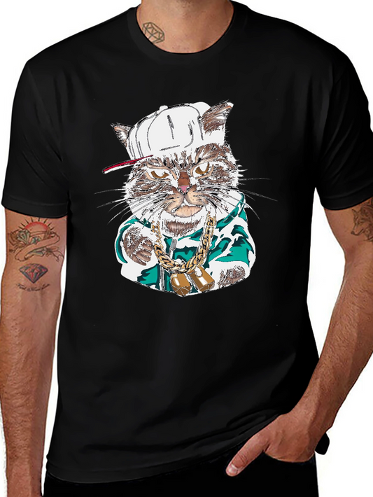 Cool Cat T-Shirt - Gangster Kitty Tee