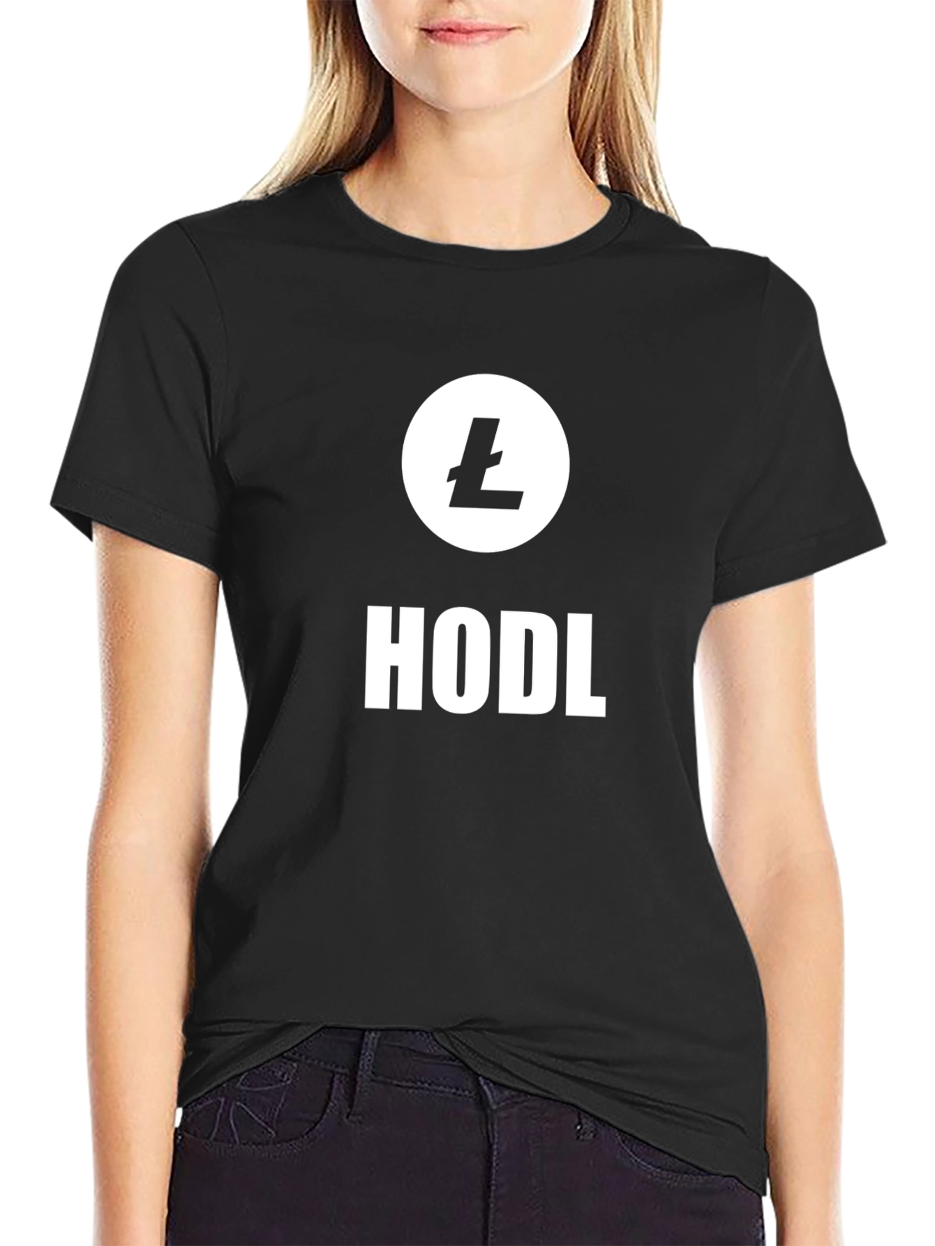 HODL Litecoin Crypto T-Shirt - Black