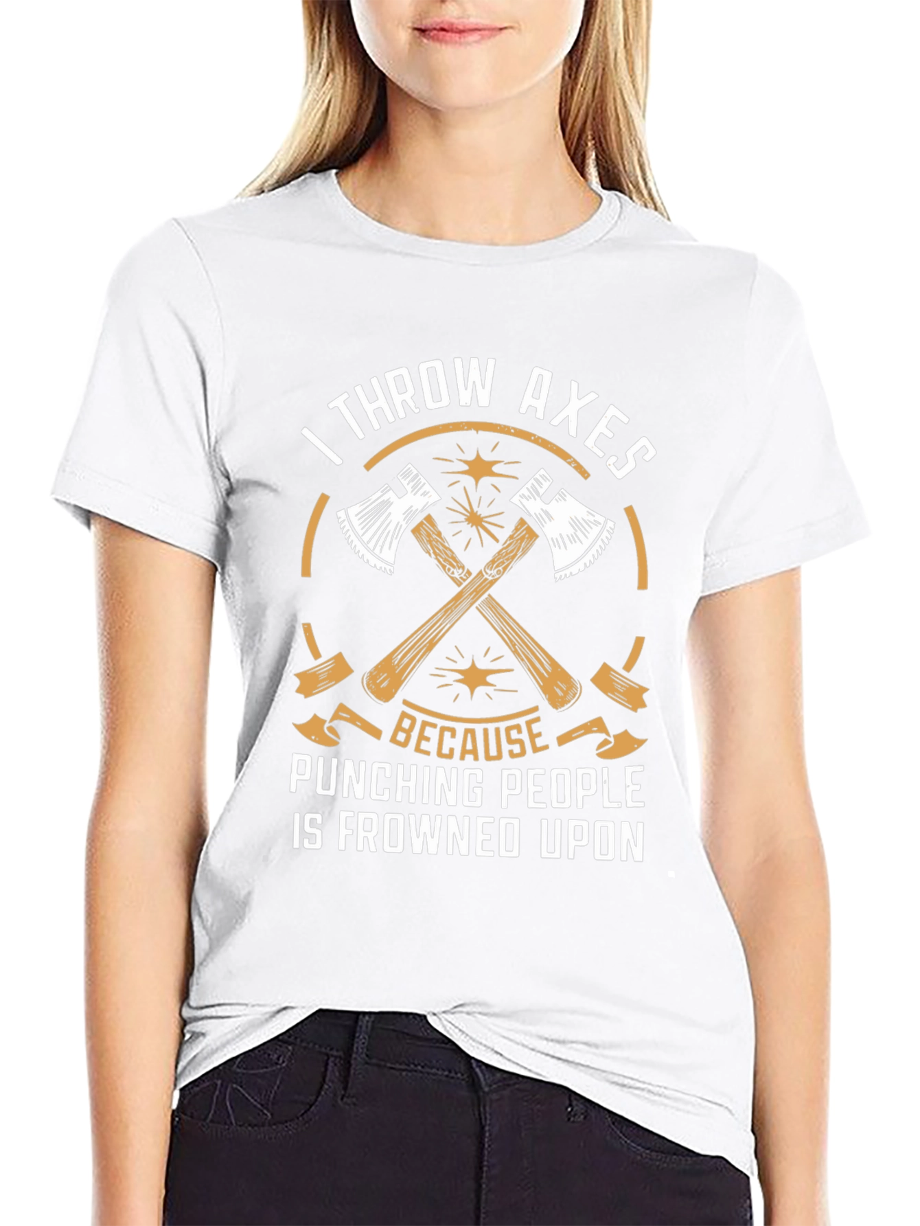 I Throw Axes T-Shirt - Funny Axe Throwing Tee