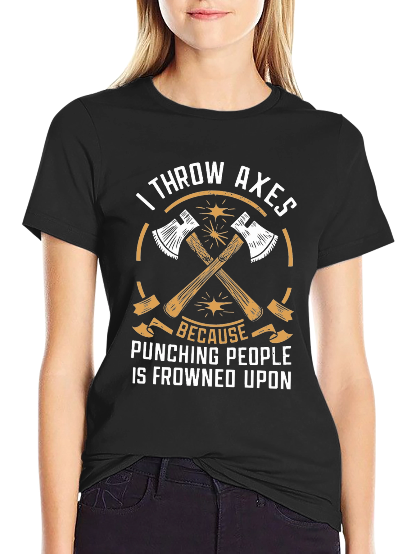 I Throw Axes T-Shirt - Funny Axe Throwing Tee