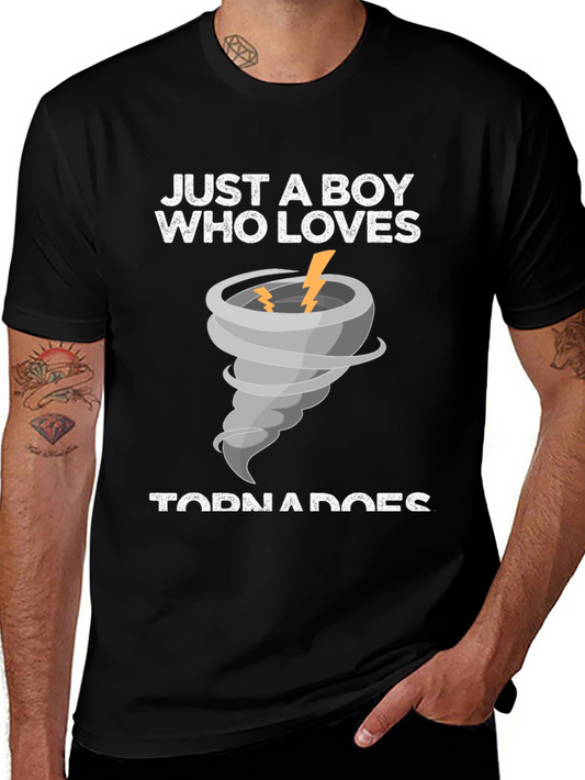 Just A Boy Who Loves Tornadoes T-Shirt