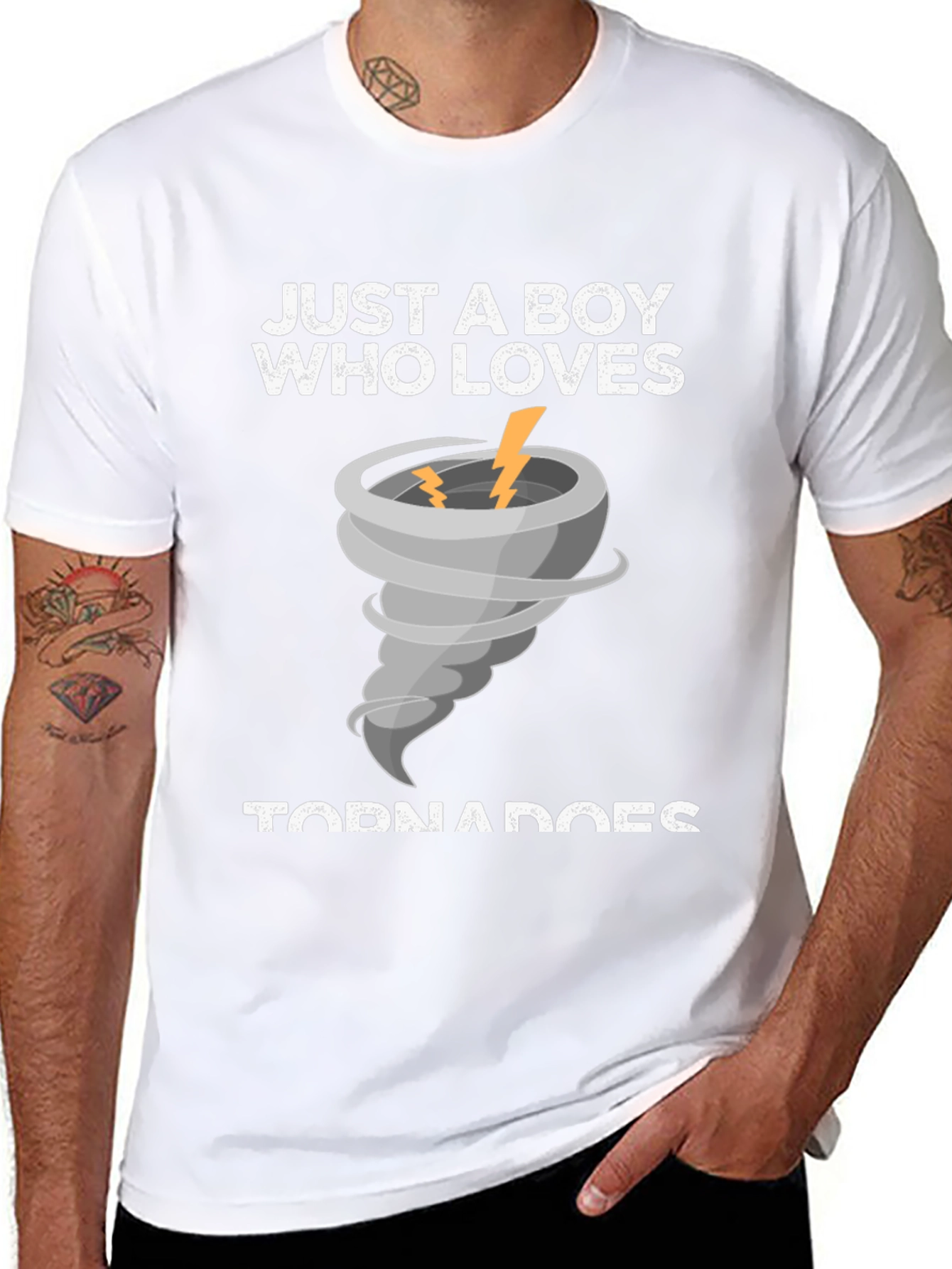Just A Boy Who Loves Tornadoes T-Shirt