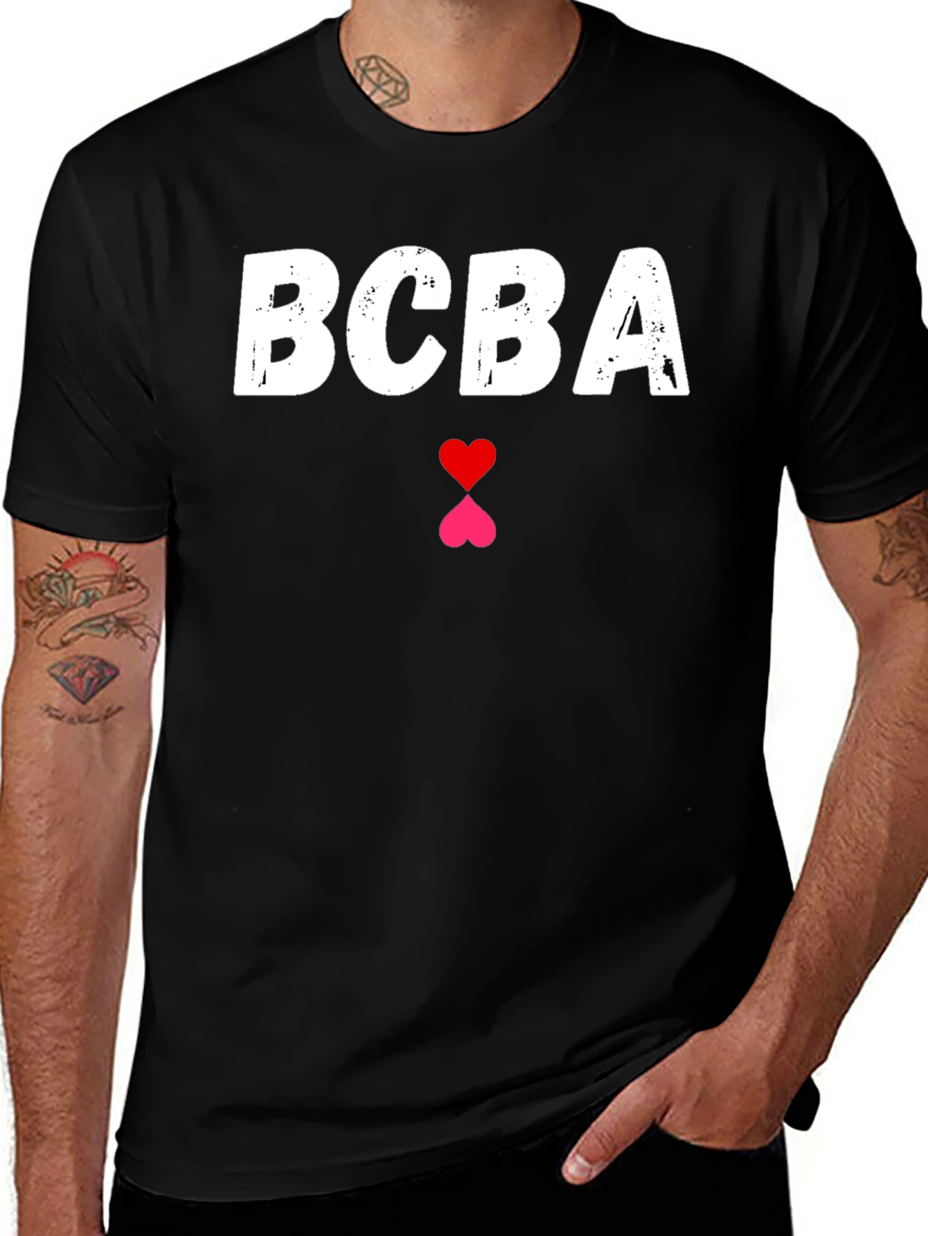 BCBA Heart Graphic T-Shirt - Casual Style