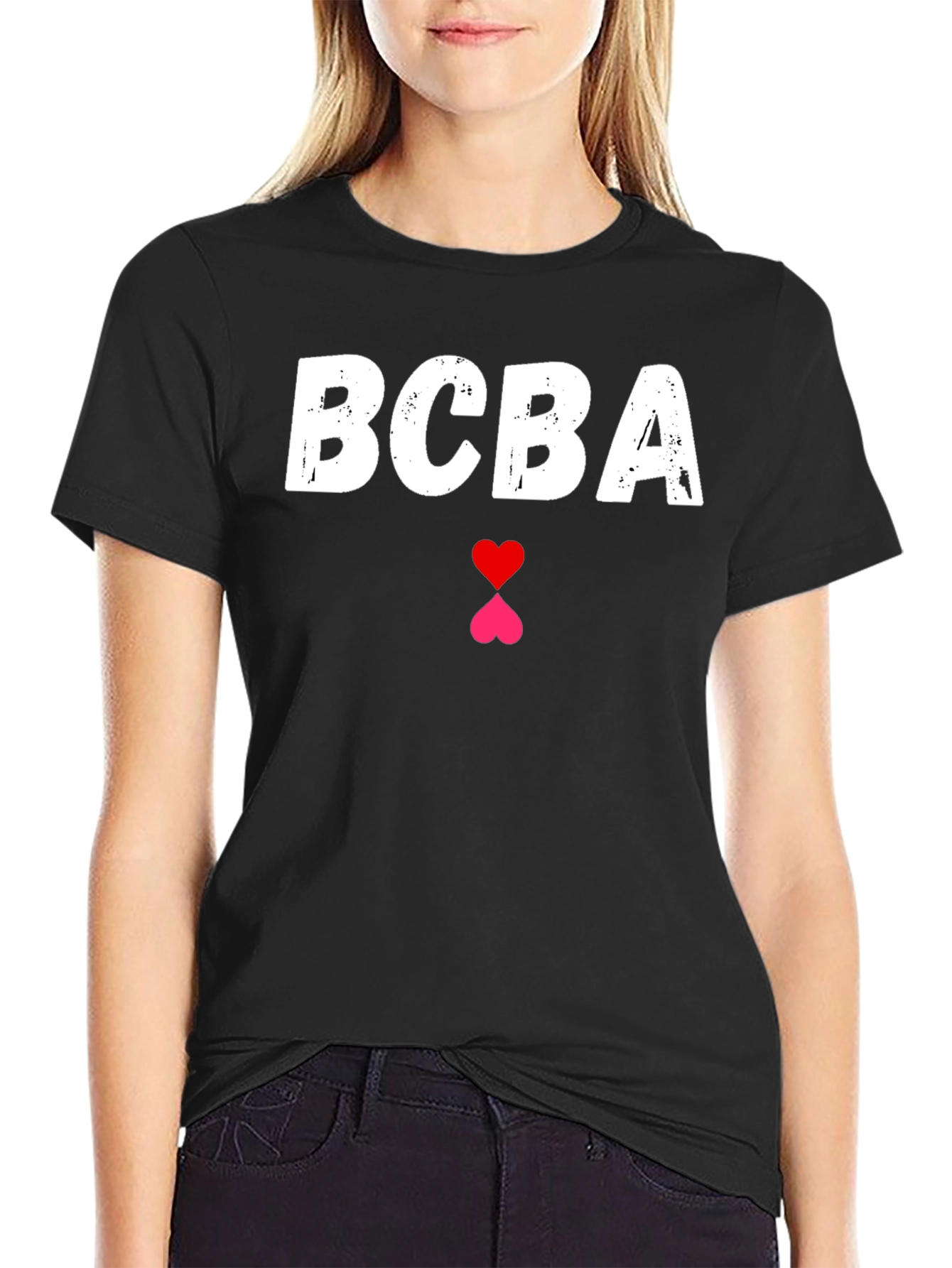 BCBA Heart Graphic T-Shirt - Casual Style