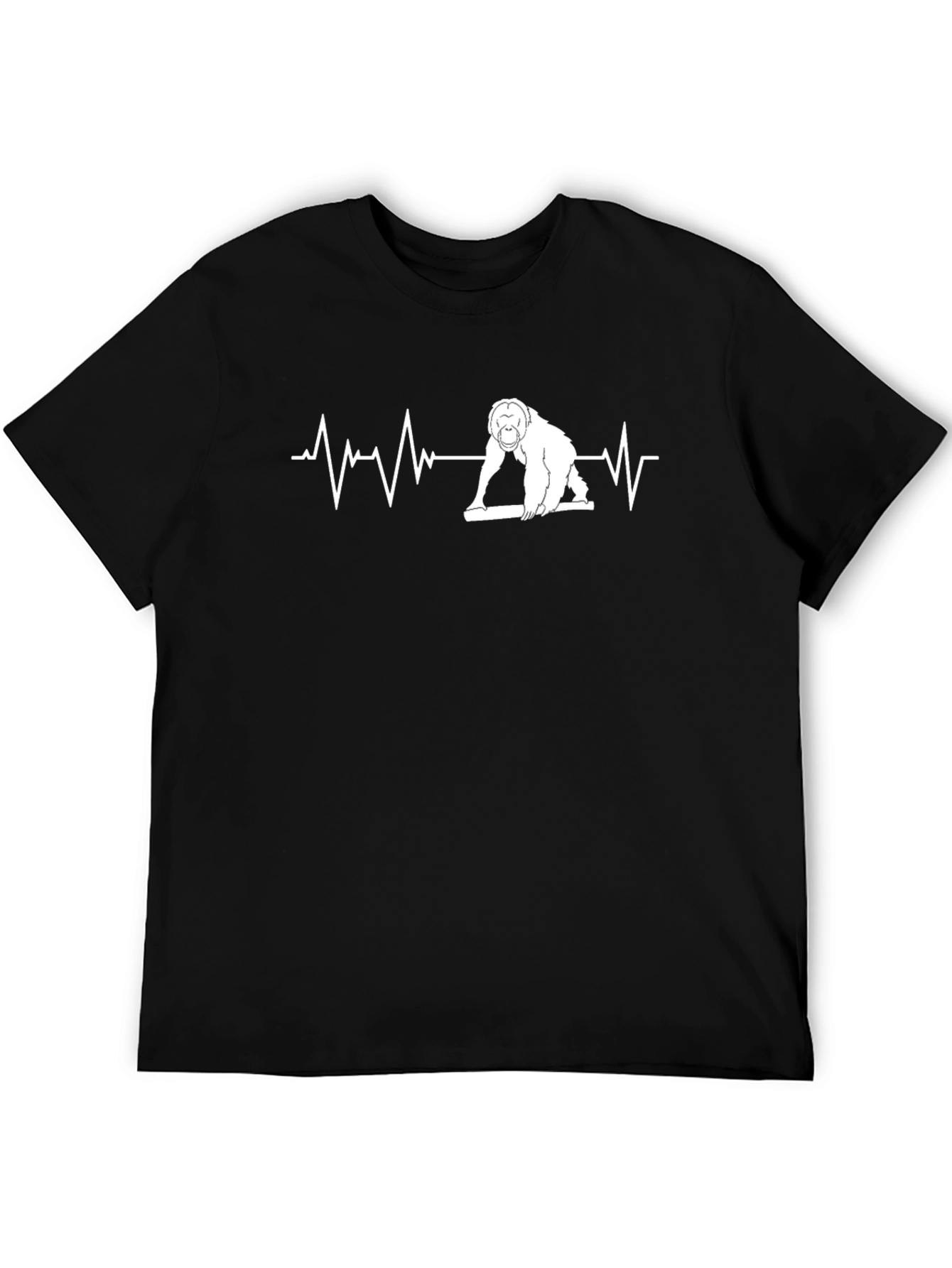 Curling Orangutan Heartbeat T-Shirt