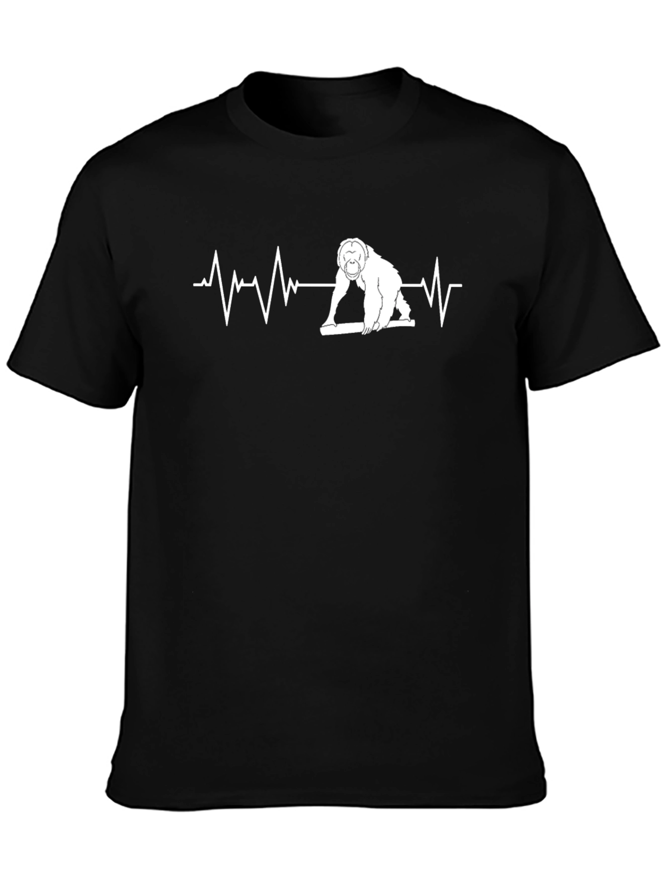 Curling Orangutan Heartbeat T-Shirt