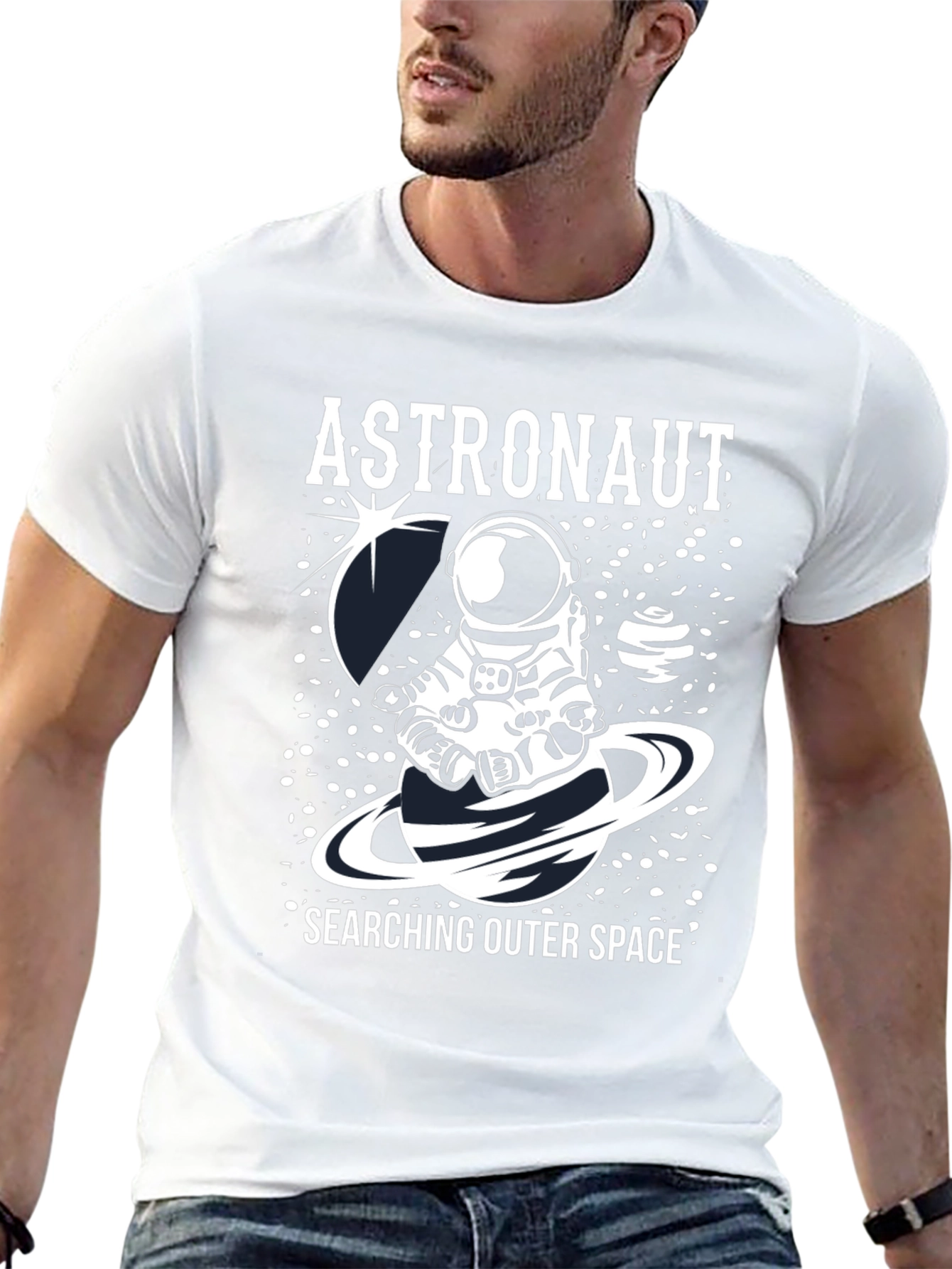 Astronaut Outer Space Graphic T-Shirt